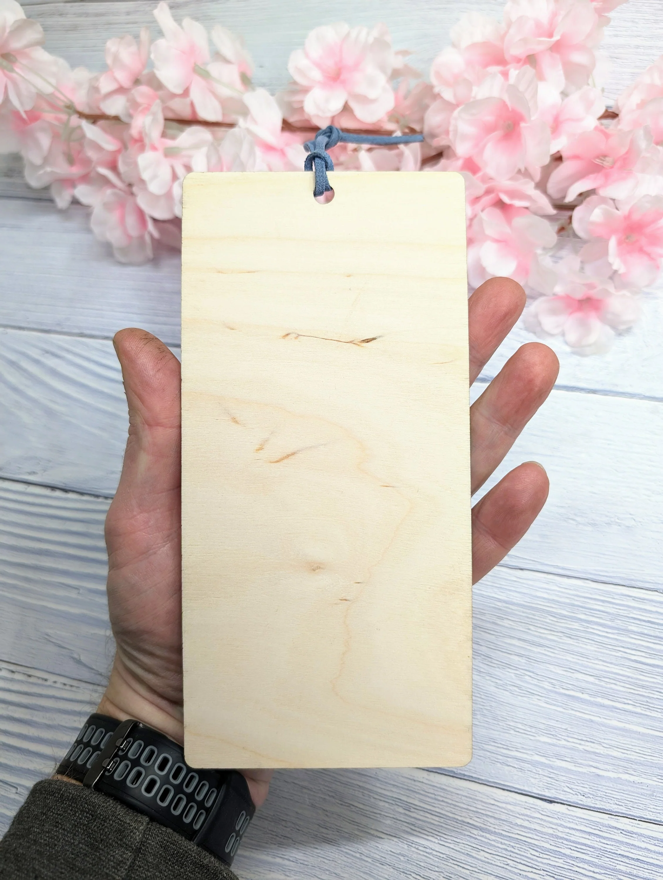 Art Deco-Inspired Wooden Personalised Bookmark | Custom Poem or Message | Vegan Suede Loop | Eco-Friendly Birch | Handcrafted in Wales - Image 8