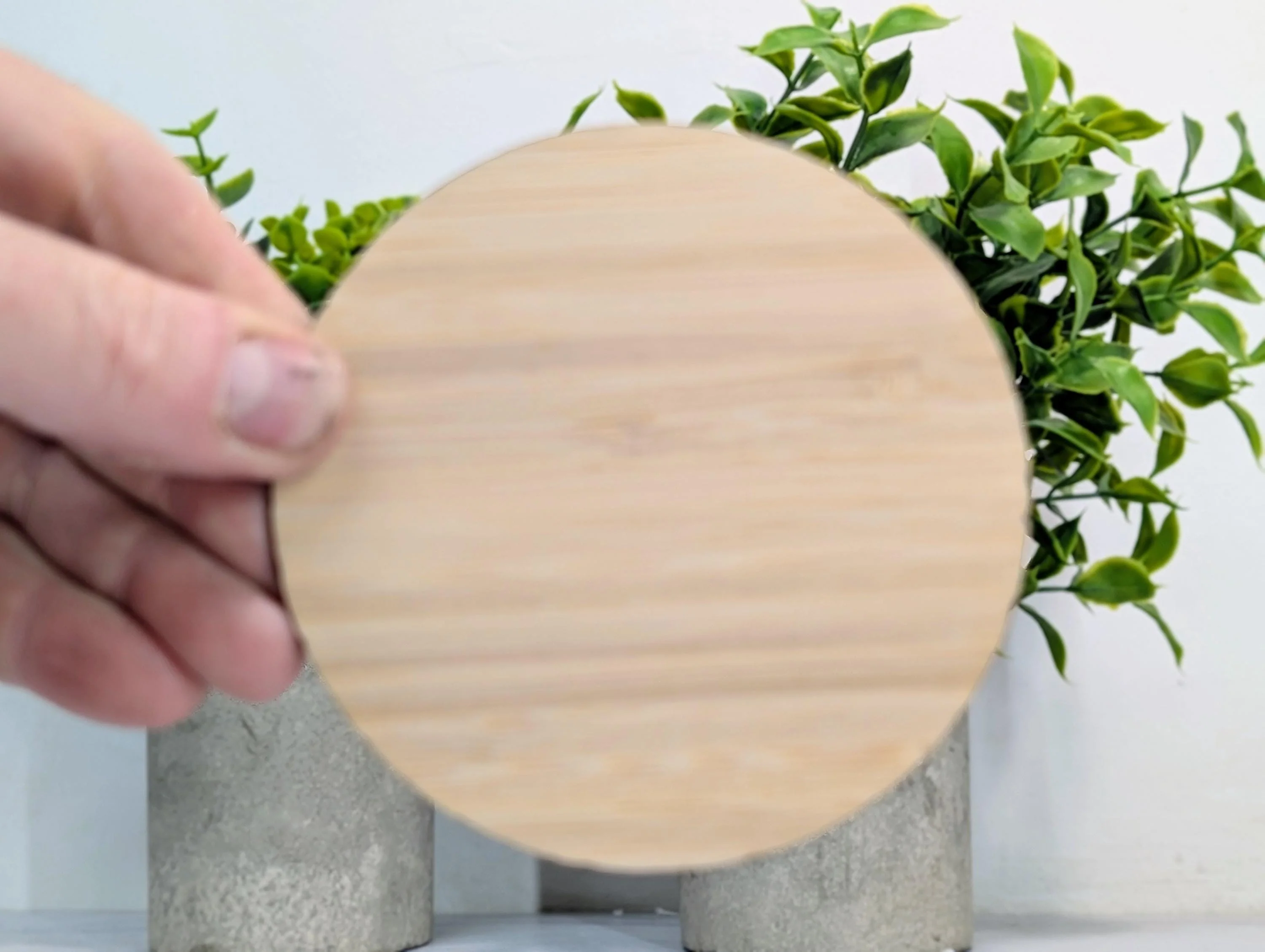Bamboo Custom Coasters – Eco-Friendly Gift, Personalised Text, Engraved Border – Bespoke Sustainable Craft, 100mm Diameter, Coffee & Tea - Image 4
