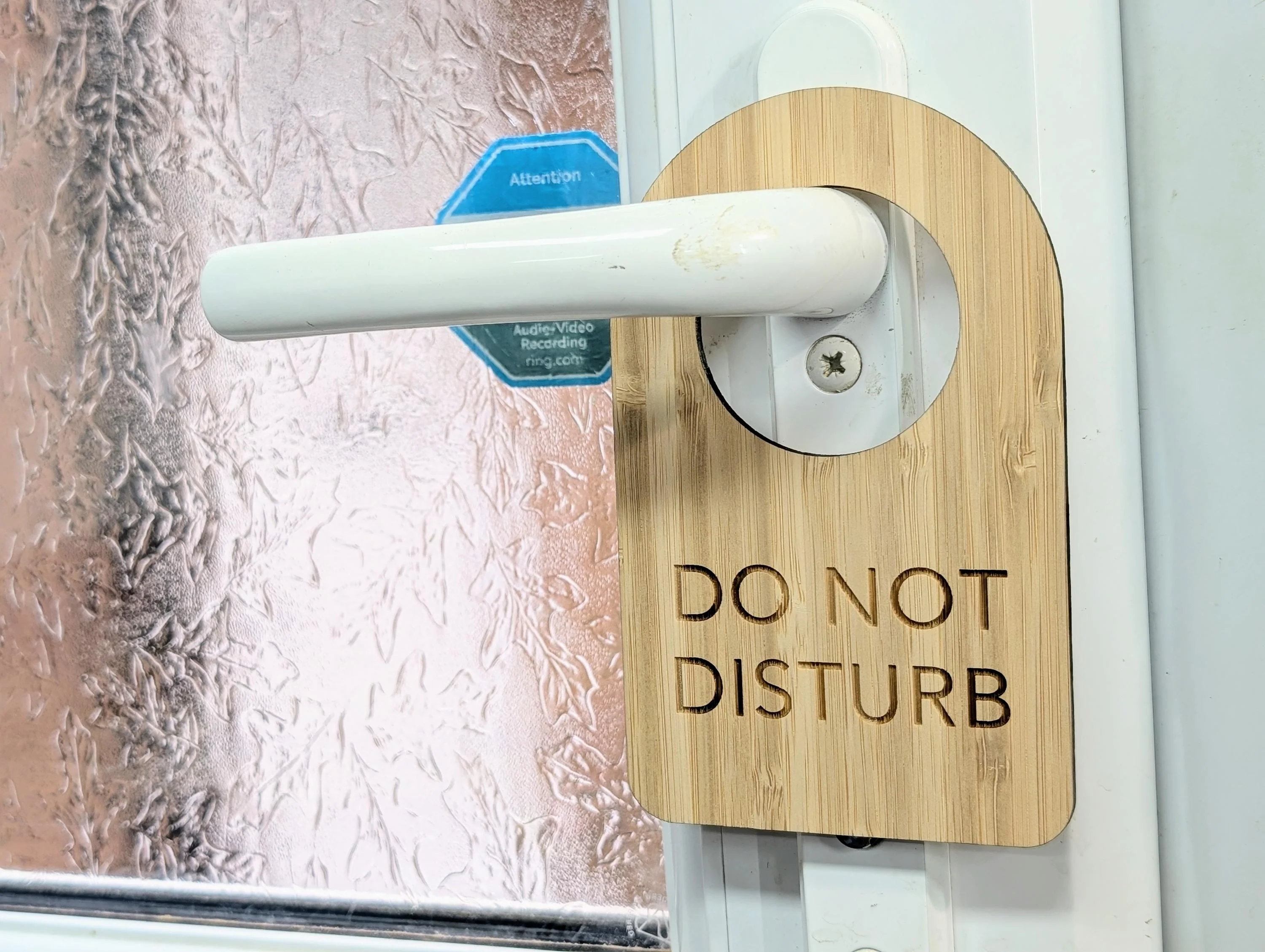 Bamboo Door Hanger – "Do Not Disturb", 89x144mm, Eco-Friendly Signage for Office, Meditation, or Study Room, Door Handle Sign - Image 6