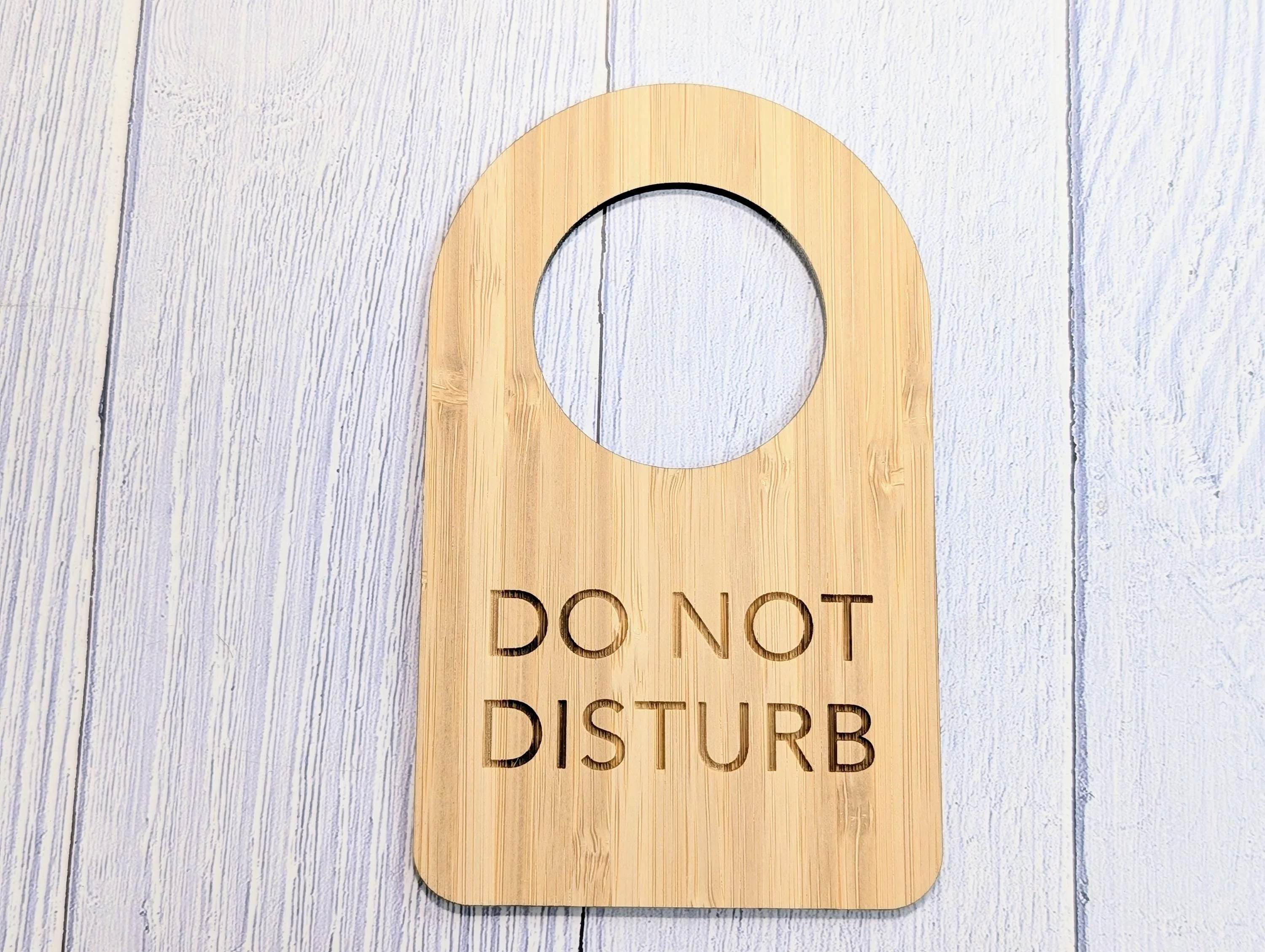 Bamboo Door Hanger – "Do Not Disturb", 89x144mm, Eco-Friendly Signage for Office, Meditation, or Study Room, Door Handle Sign - Image 7