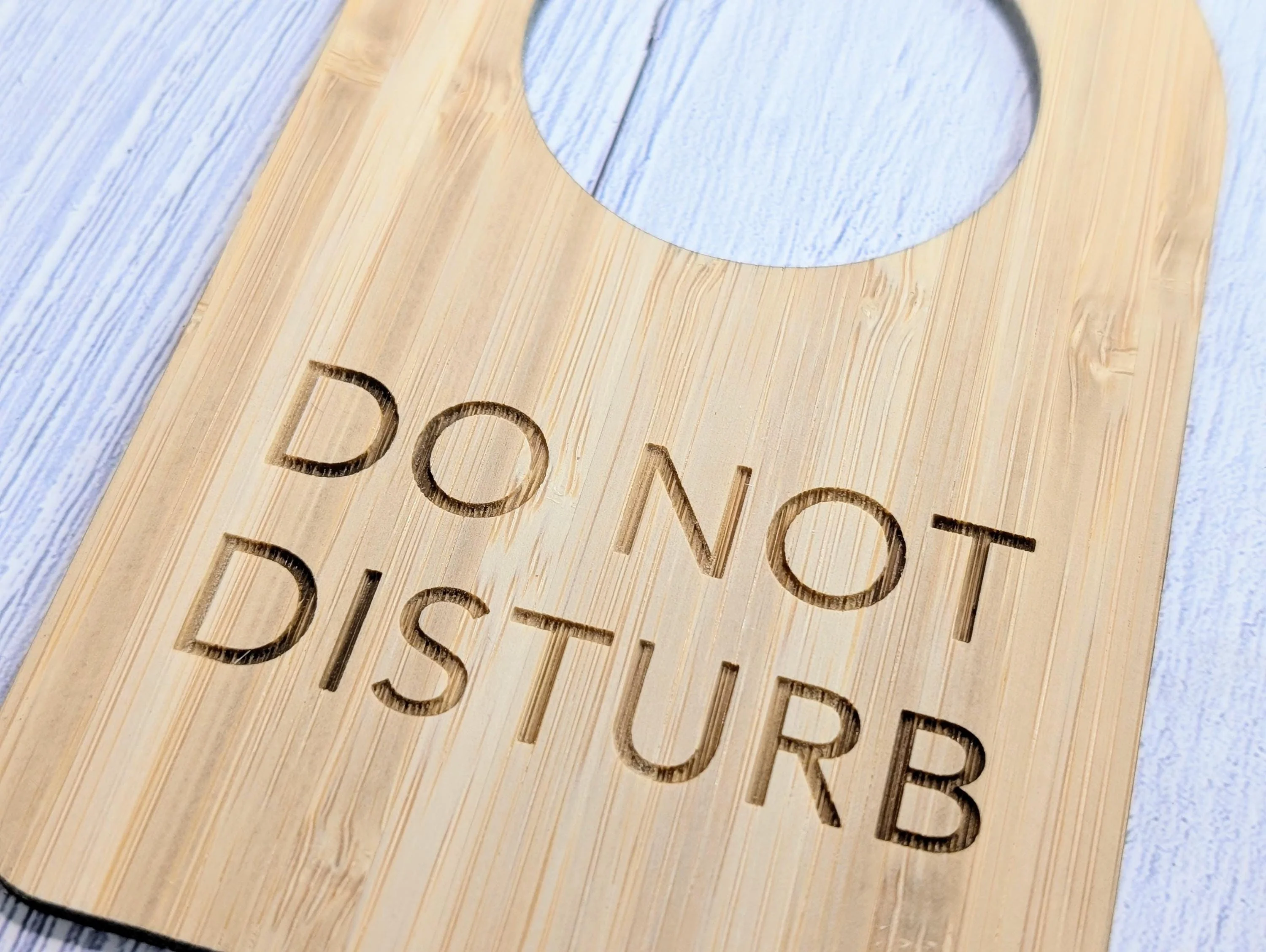 Bamboo Door Hanger – "Do Not Disturb", 89x144mm, Eco-Friendly Signage for Office, Meditation, or Study Room, Door Handle Sign - Image 9