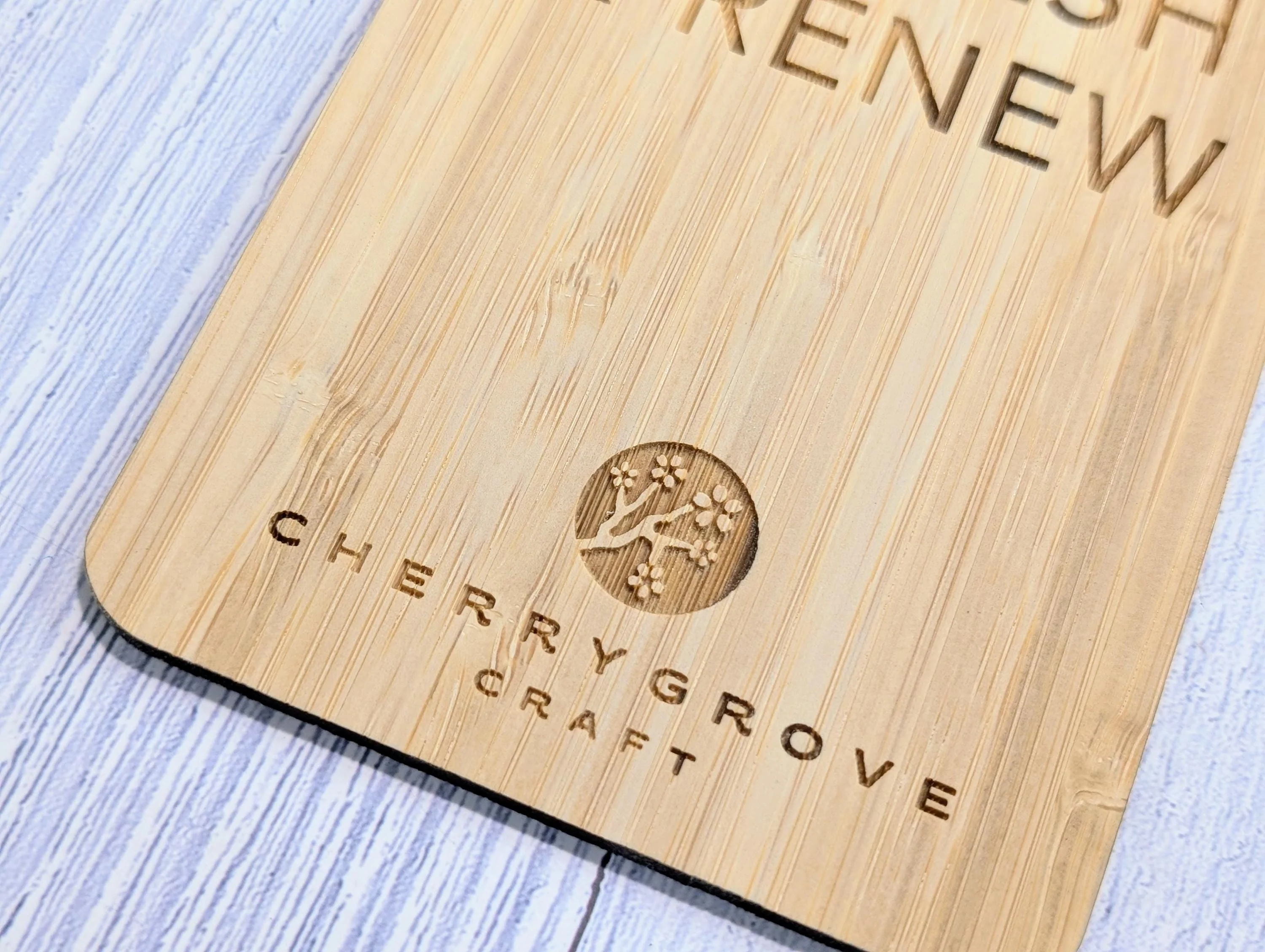 Bamboo Hotel Door Signs - "Refresh & Renew" and "Do Not Disturb" Door Signs, Hotel Door Hangers, Bedroom Signs, Add Your Logo - Image 7