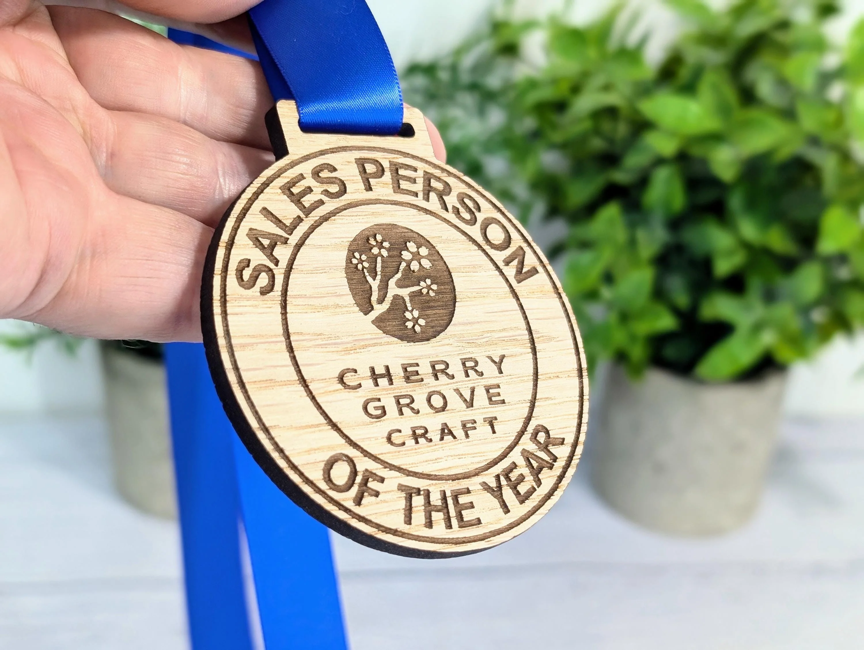 Bespoke Wooden Business Award Medals - Eco-Friendly & Personalised, Achievements, Bulk Wood Medals, Logo Medals, Club Medals - Image 3
