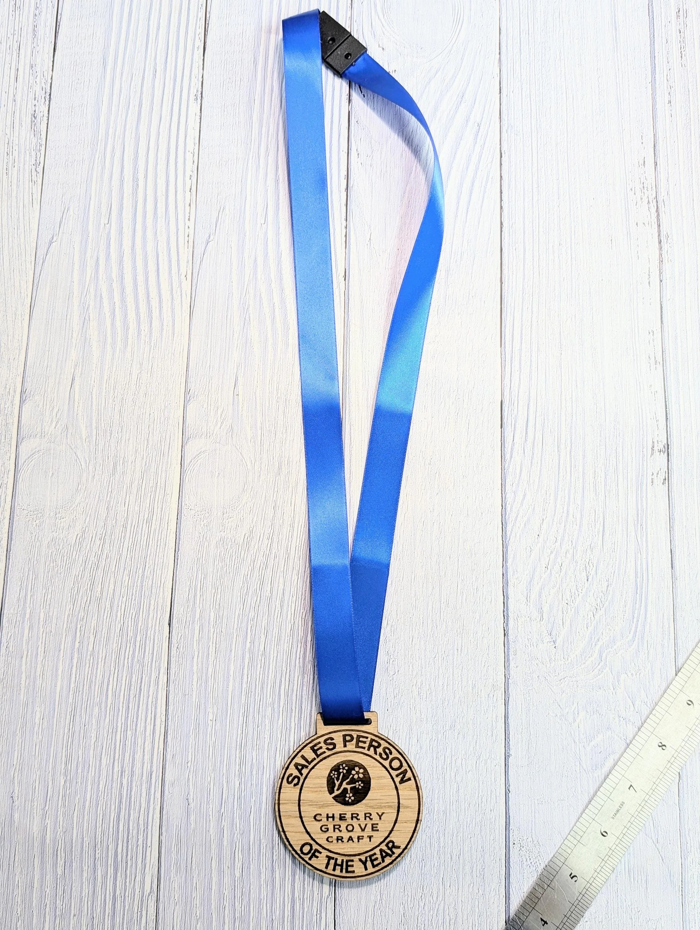 Bespoke Wooden Business Award Medals - Eco-Friendly & Personalised, Achievements, Bulk Wood Medals, Logo Medals, Club Medals - Image 6
