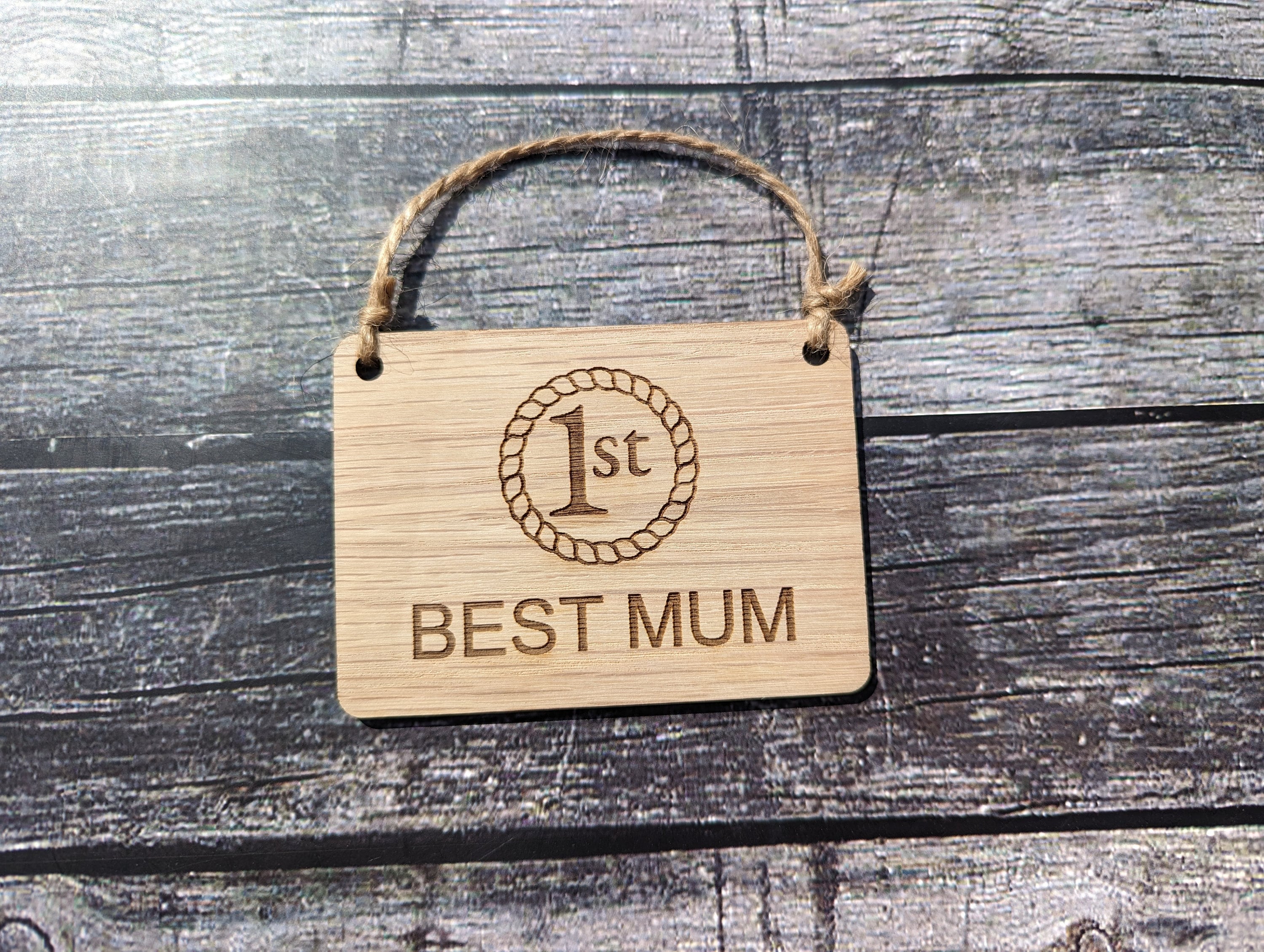 Best Mum, Best Dad, Best Gran, & Best Grandad Sign, Wooden Hanging Sign, Birthday Gift, Fathers Day Gift, Mothers Day Gift - Image 5