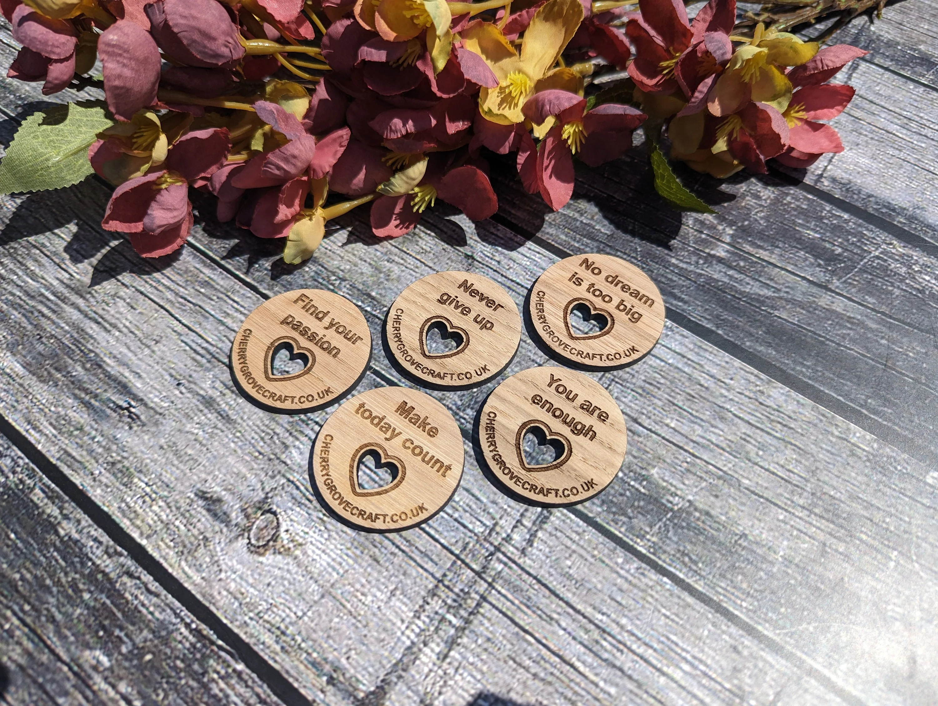 Branded Promotional Coins | Custom Wooden Promotional Discs | Personalised Eco-Friendly Giveaways | Hug Token Giveaway | Free Design Service - Image 3