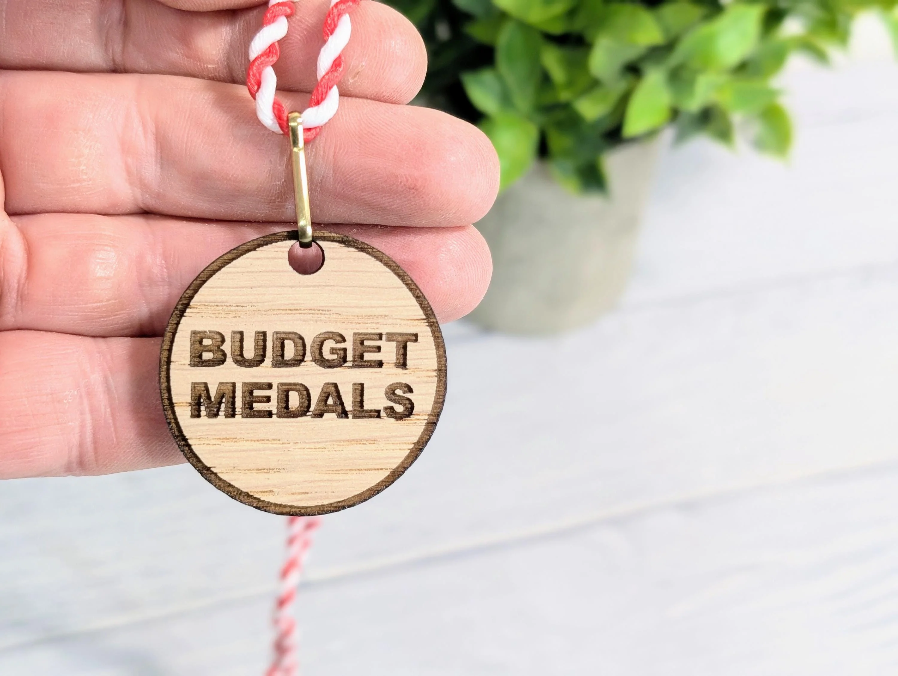 Budget Oak MDF Medals 40mm with String Lanyard | Affordable Awards for Events & Competitions | Eco-Friendly - Image 5