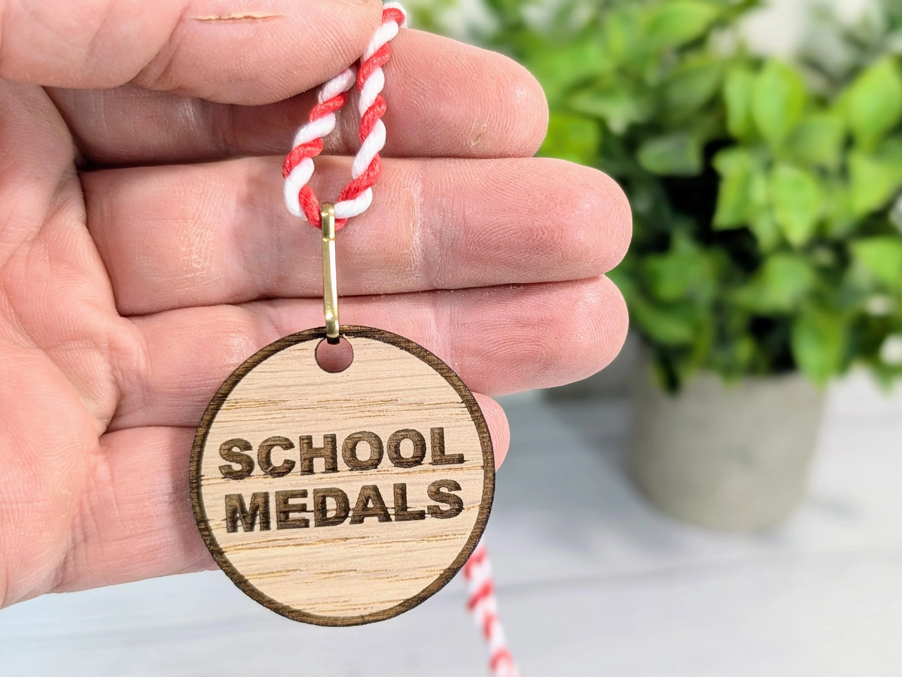 Budget Oak MDF School Medals 40mm with Lanyard | Affordable Award Solution for Students | Eco-Friendly - Image 5