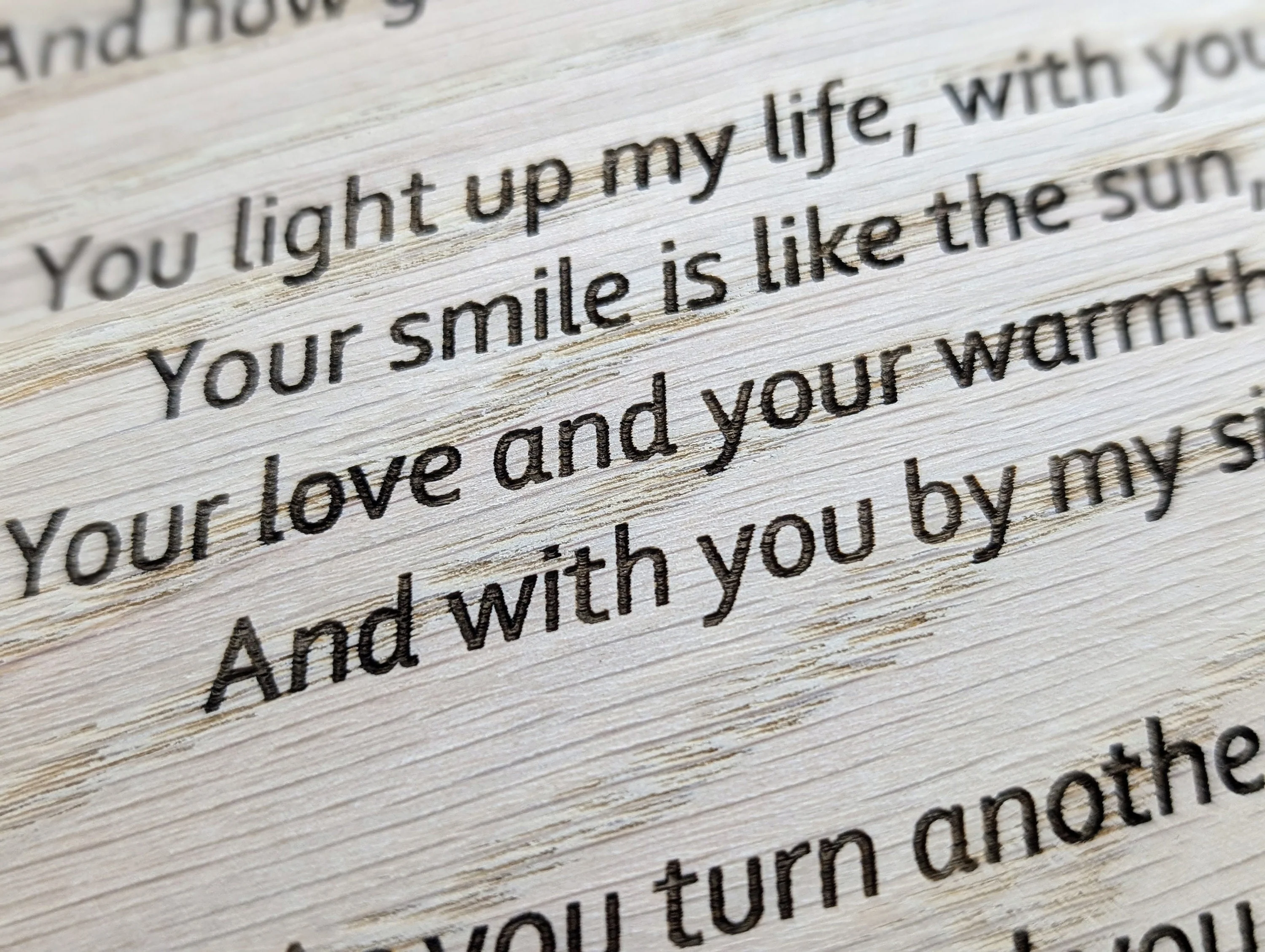 Custom A4 Wooden Poem Sign - Personalised Engraving, Perfect for Longer Verses, Home or Office Decor, Sustainable Timber, Eco-Friendly - Image 9