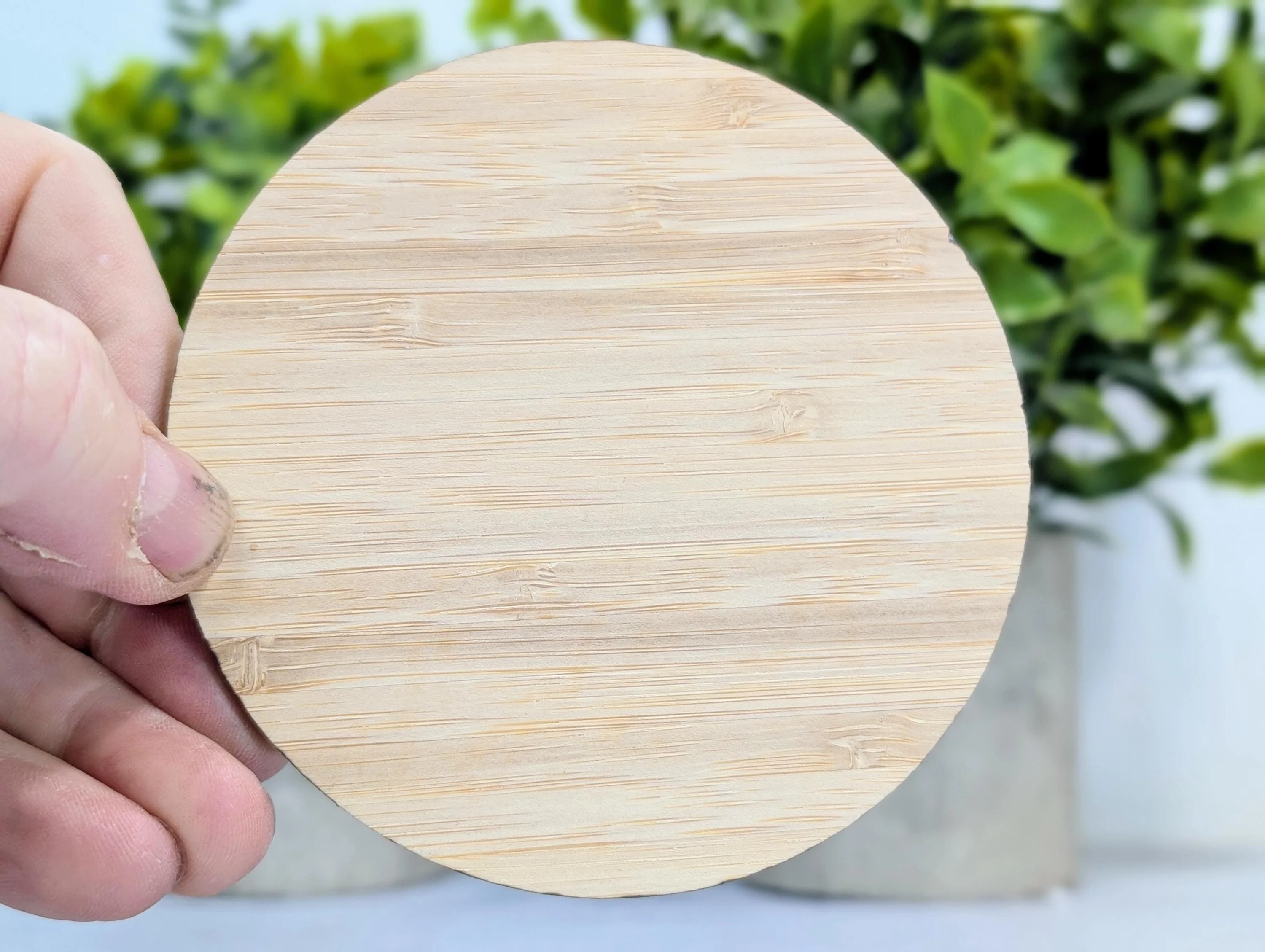 Custom Bamboo Coasters – Eco-Friendly Gift, Personalised Text, Engraved Border – Bespoke Sustainable Craft, 100mm Diameter, Coffee & Tea - Image 4