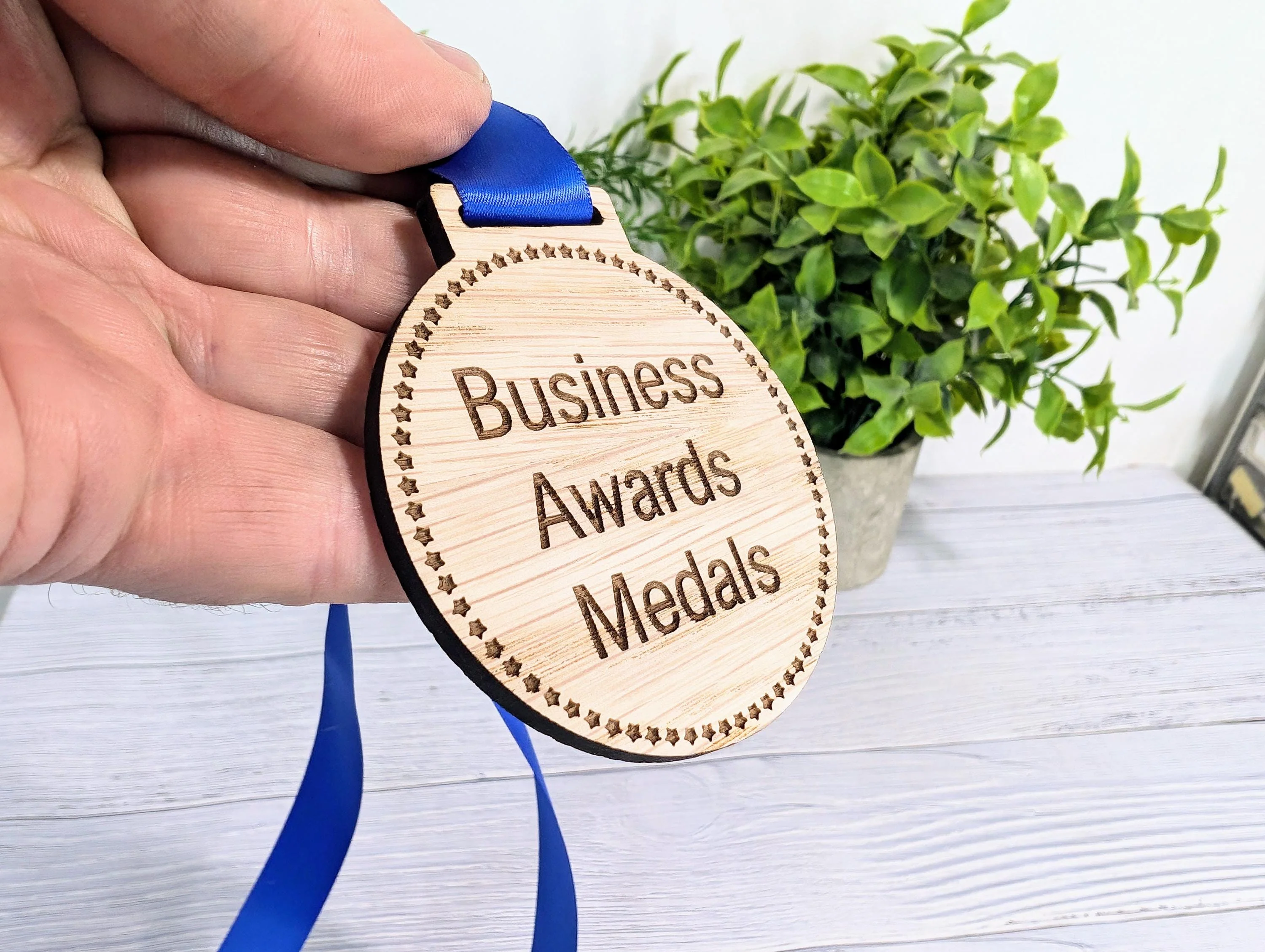 Custom Business Award Wooden Medals - Eco-Friendly & Personalised, Achievements, Bulk Wood Medals, Zero Waste Medals, Club Medals - Image 3