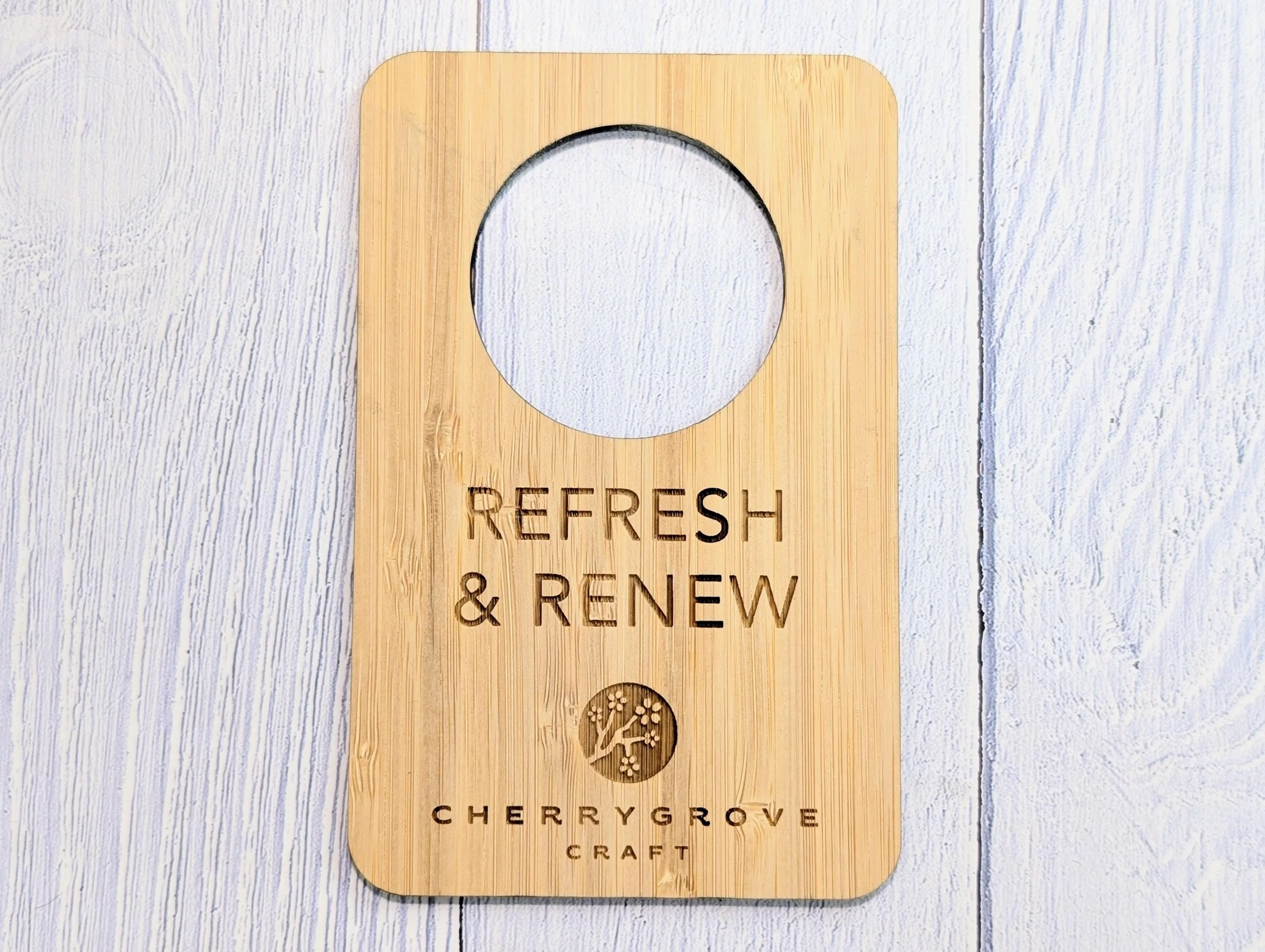 Custom Do Not Disturb Reversible Sign | Bamboo Door Hanger - Personalised Door Signage With Your Logo - for Privacy, Hotel Door Sign, B&B - Image 6