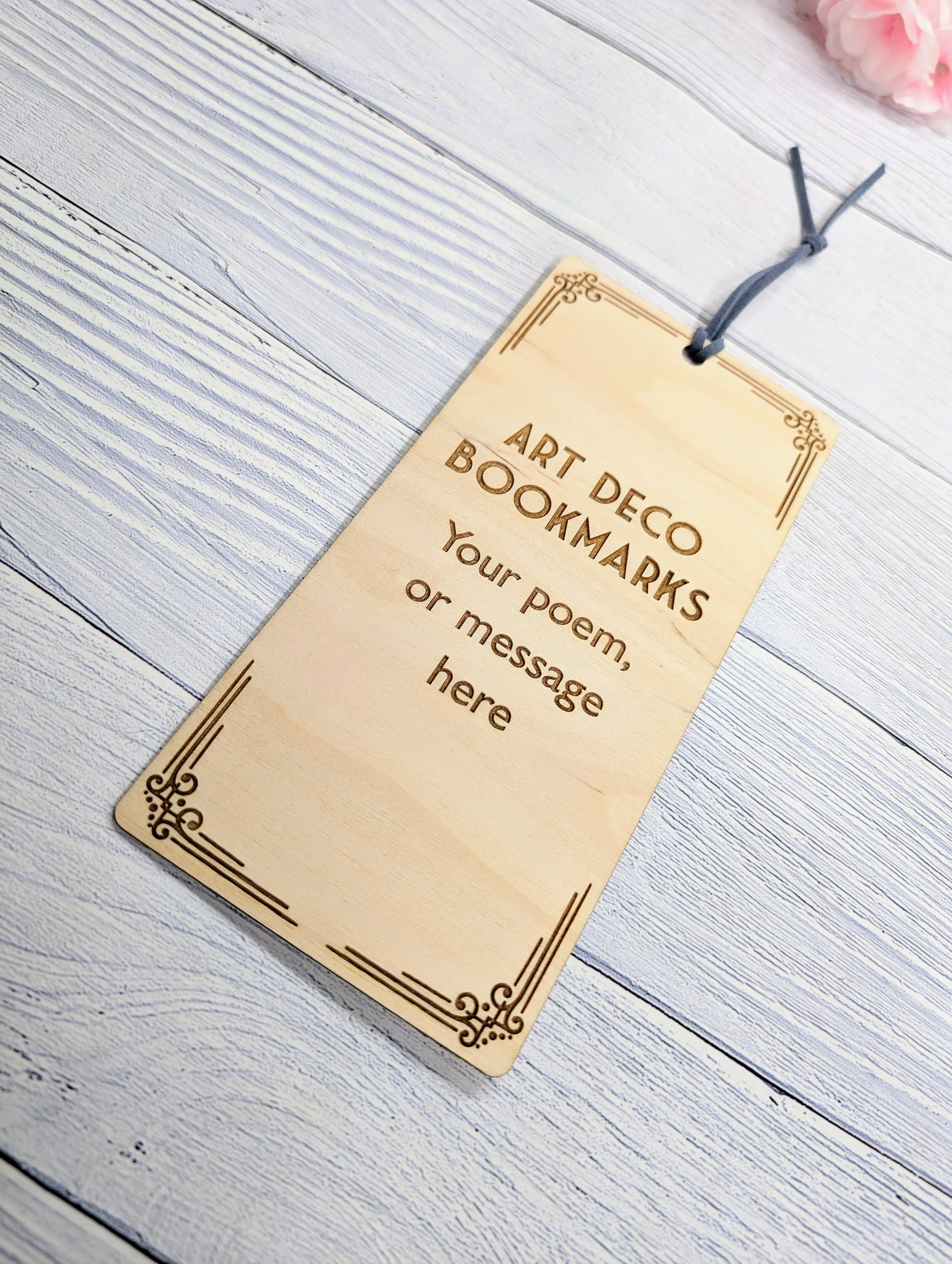 Custom Engraved Bookmark | Art Nouveau Style - Image 9