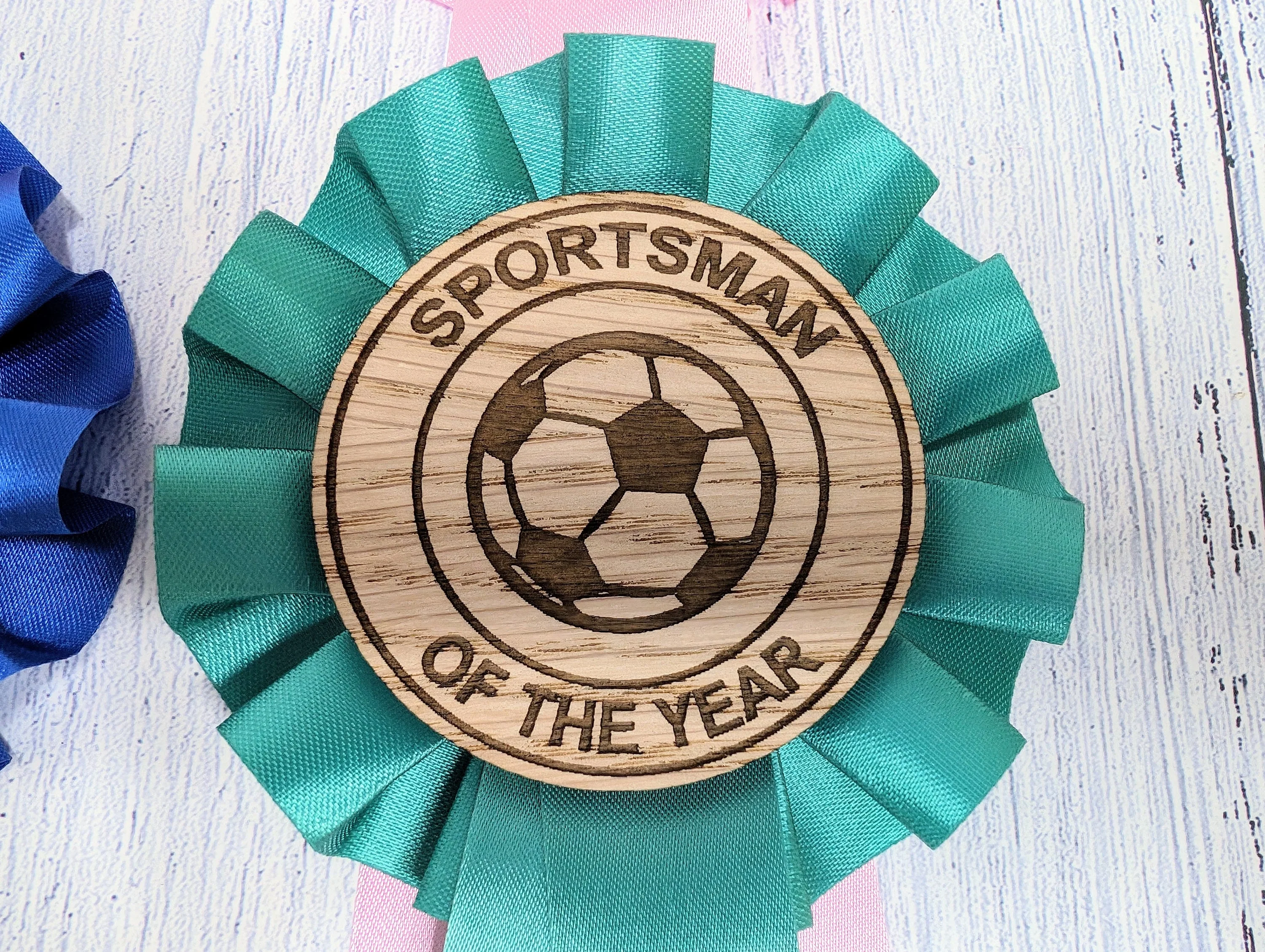 Custom Football Rosettes - Personalised Soccer Awards | Choice of Colours, Eco-Friendly, Handcrafted, Fun & Serious Titles - Image 6