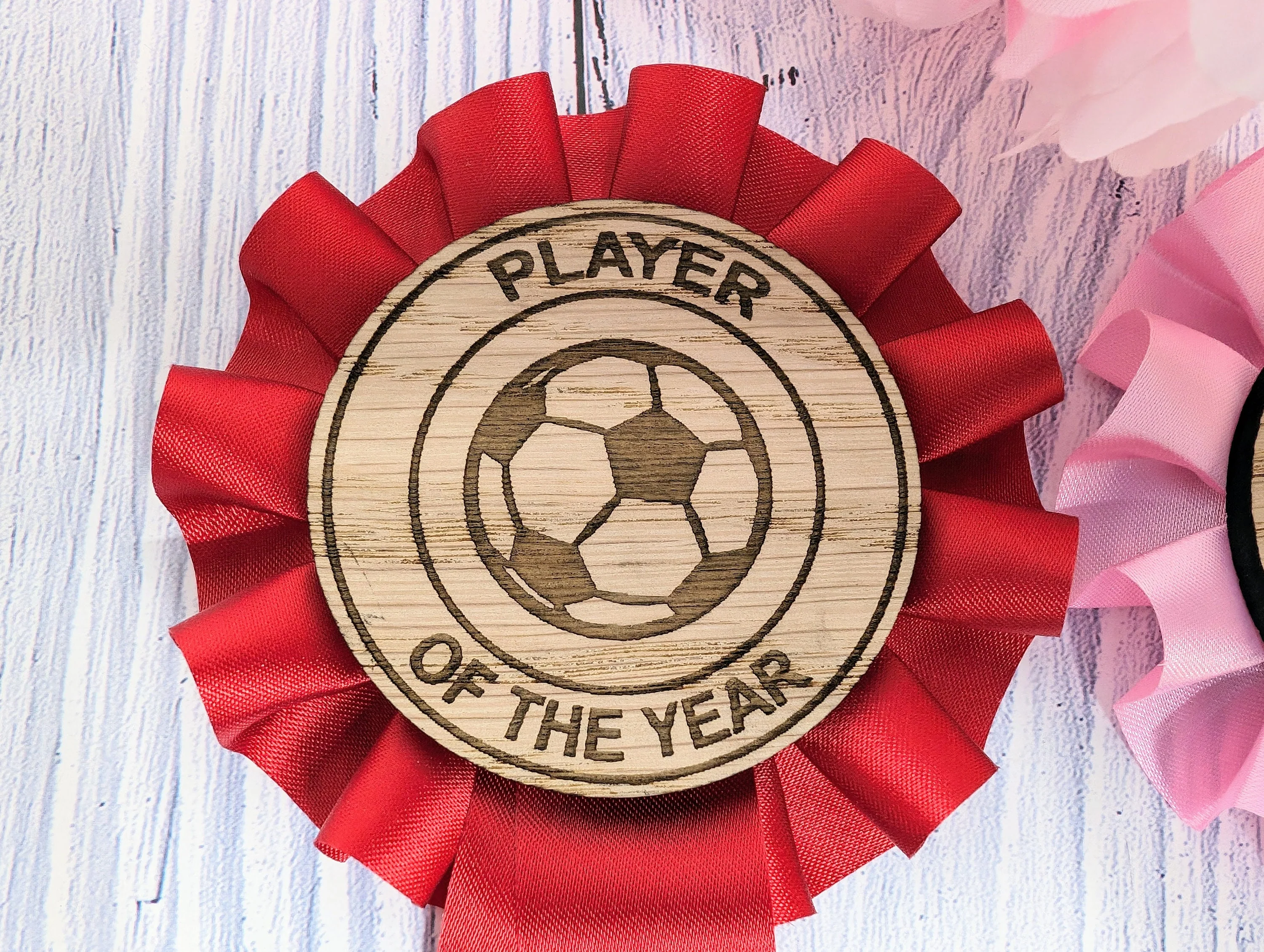 Custom Football Rosettes - Personalised Soccer Awards | Choice of Colours, Eco-Friendly, Handcrafted, Fun & Serious Titles - Image 8