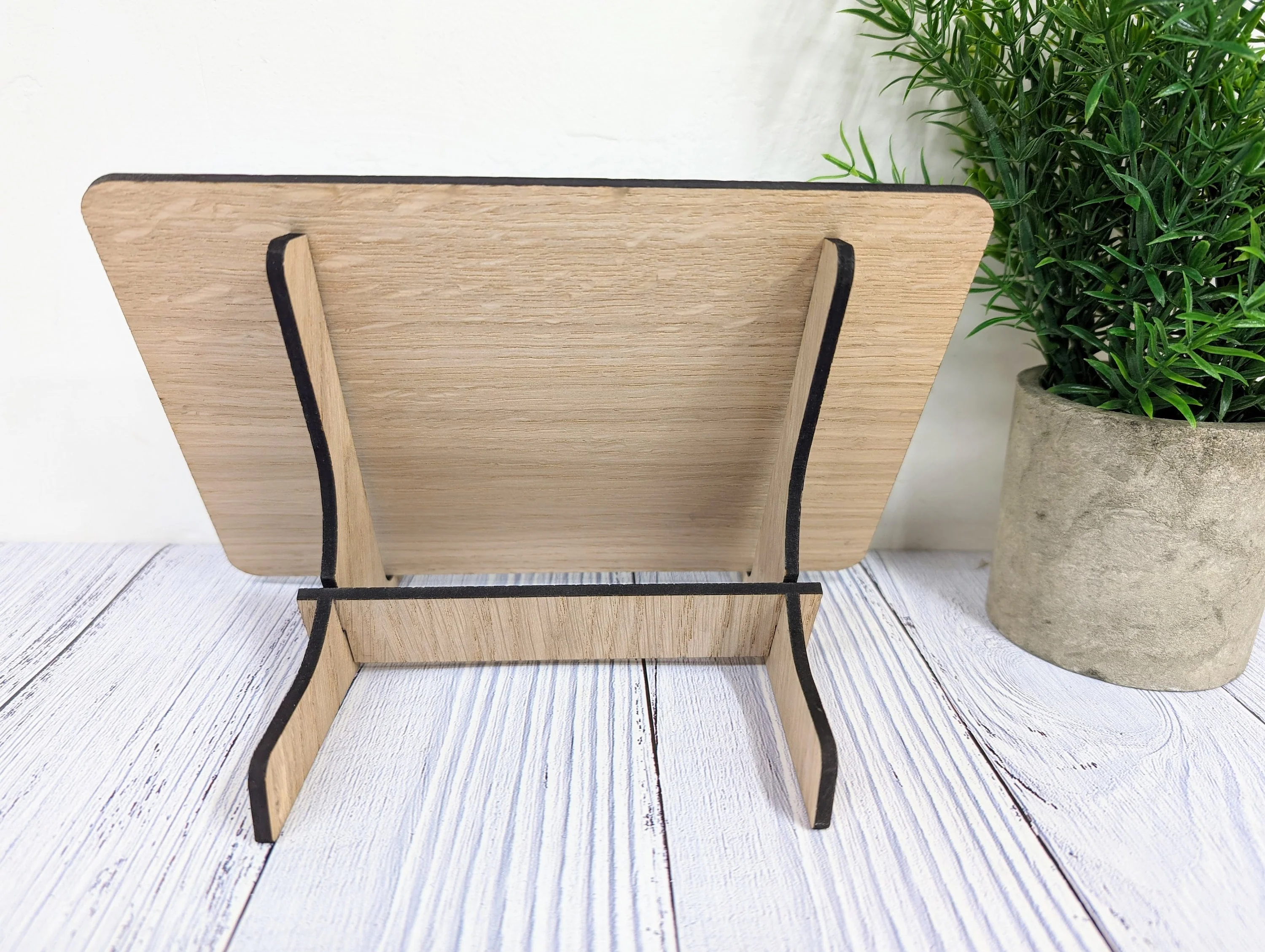 Custom Logo Display Wooden Sign with Optional Stand - Image 3
