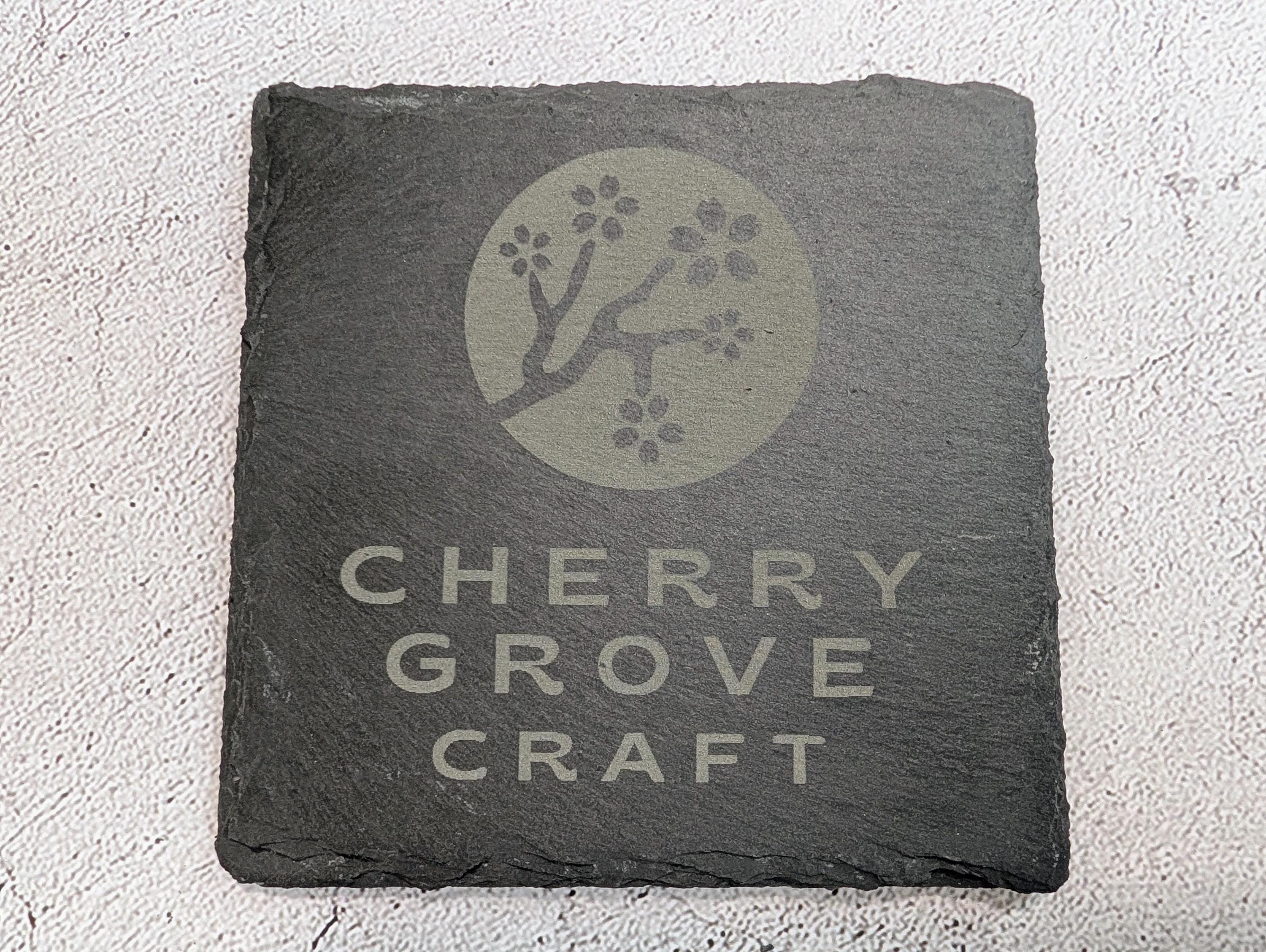 Custom Logo Slate Coaster – Branded Business Coaster, Engraved Drink Mat for Shops, Salons, Cafés, Pubs, Restaurants, Handmade in Wales - Image 6
