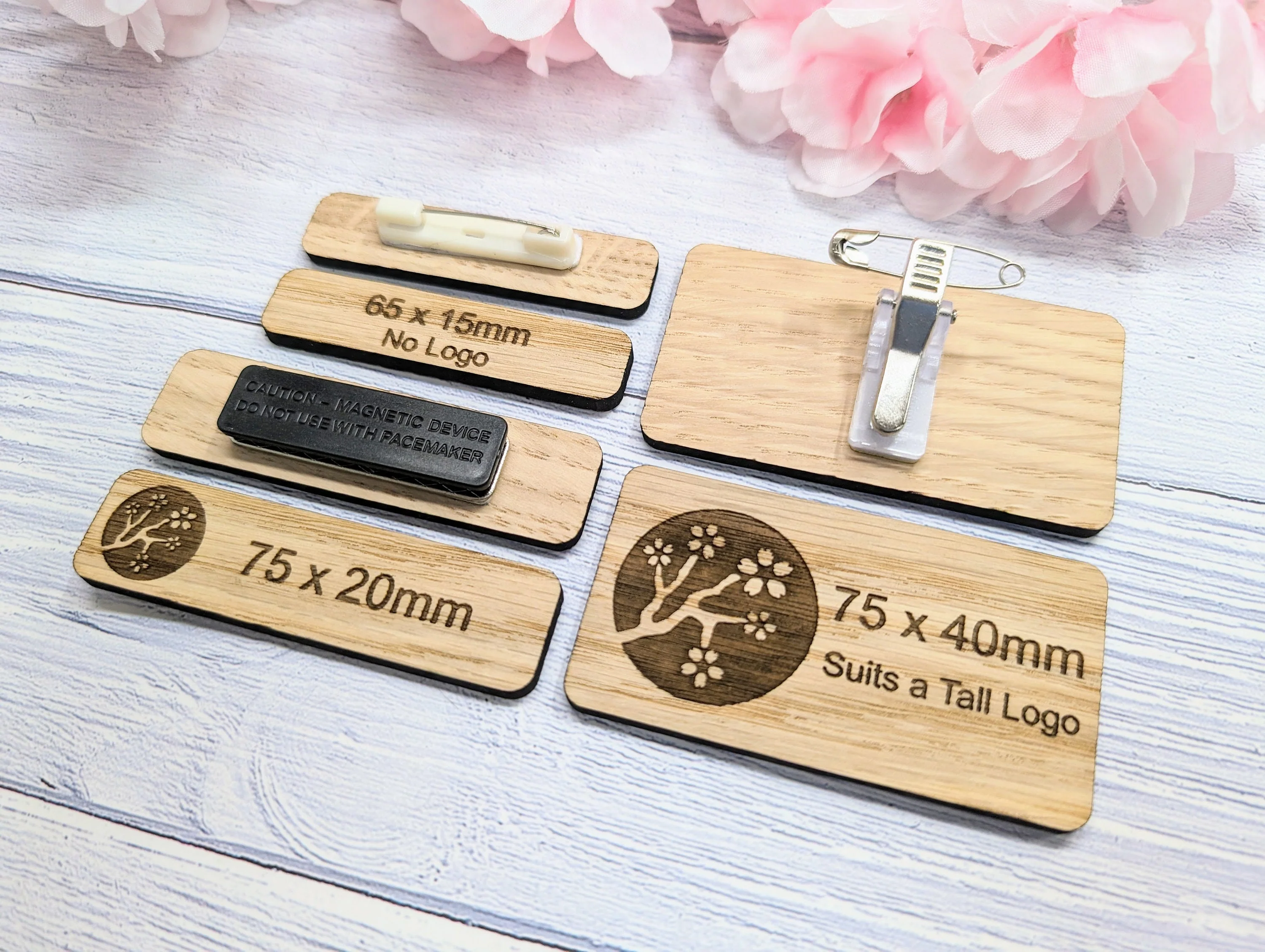 Wooden Name Badges | Custom Oak Name Badges for Businesses - Image 10