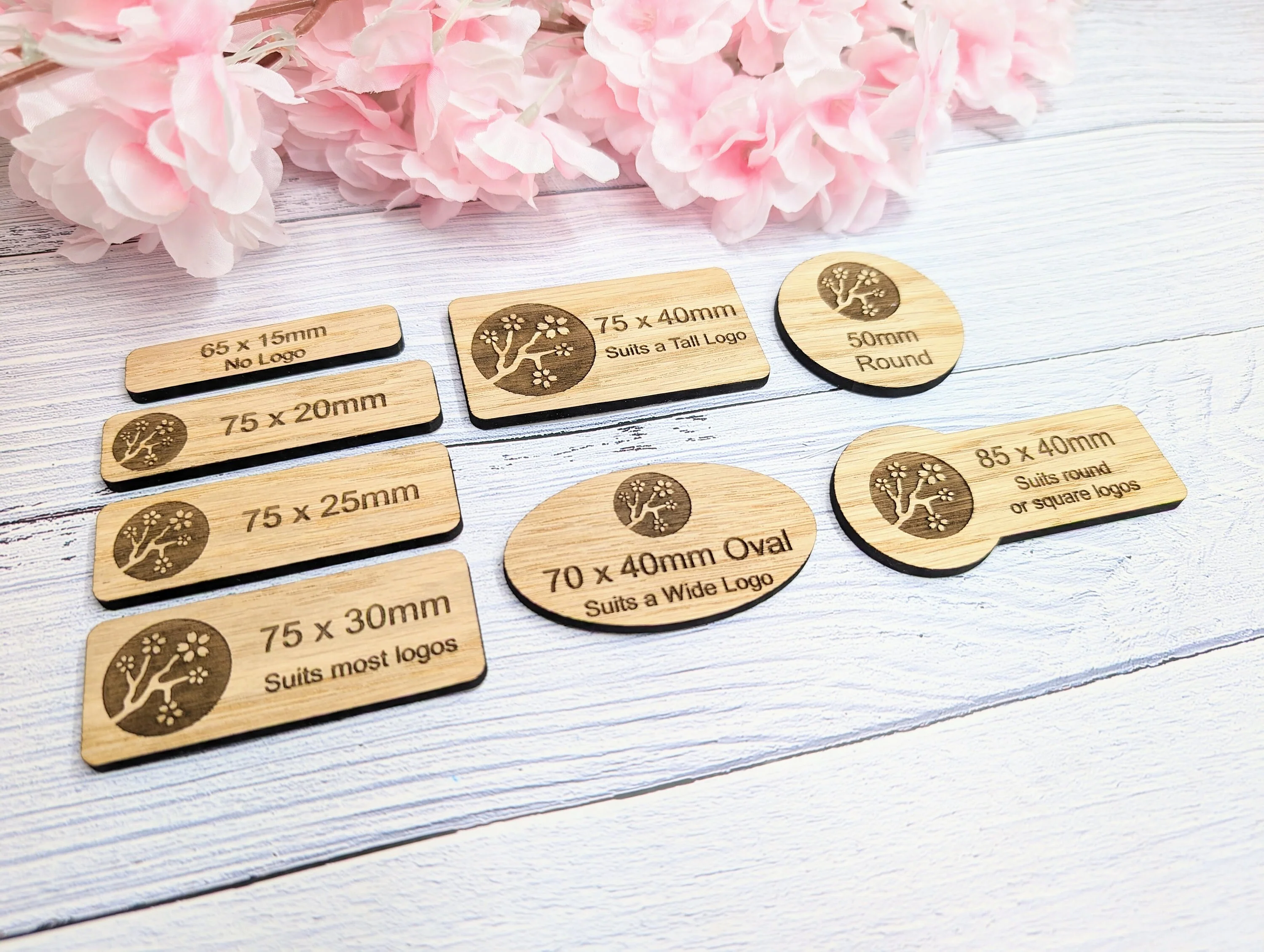 Wooden Name Badges | Custom Oak Name Badges for Businesses - Image 5