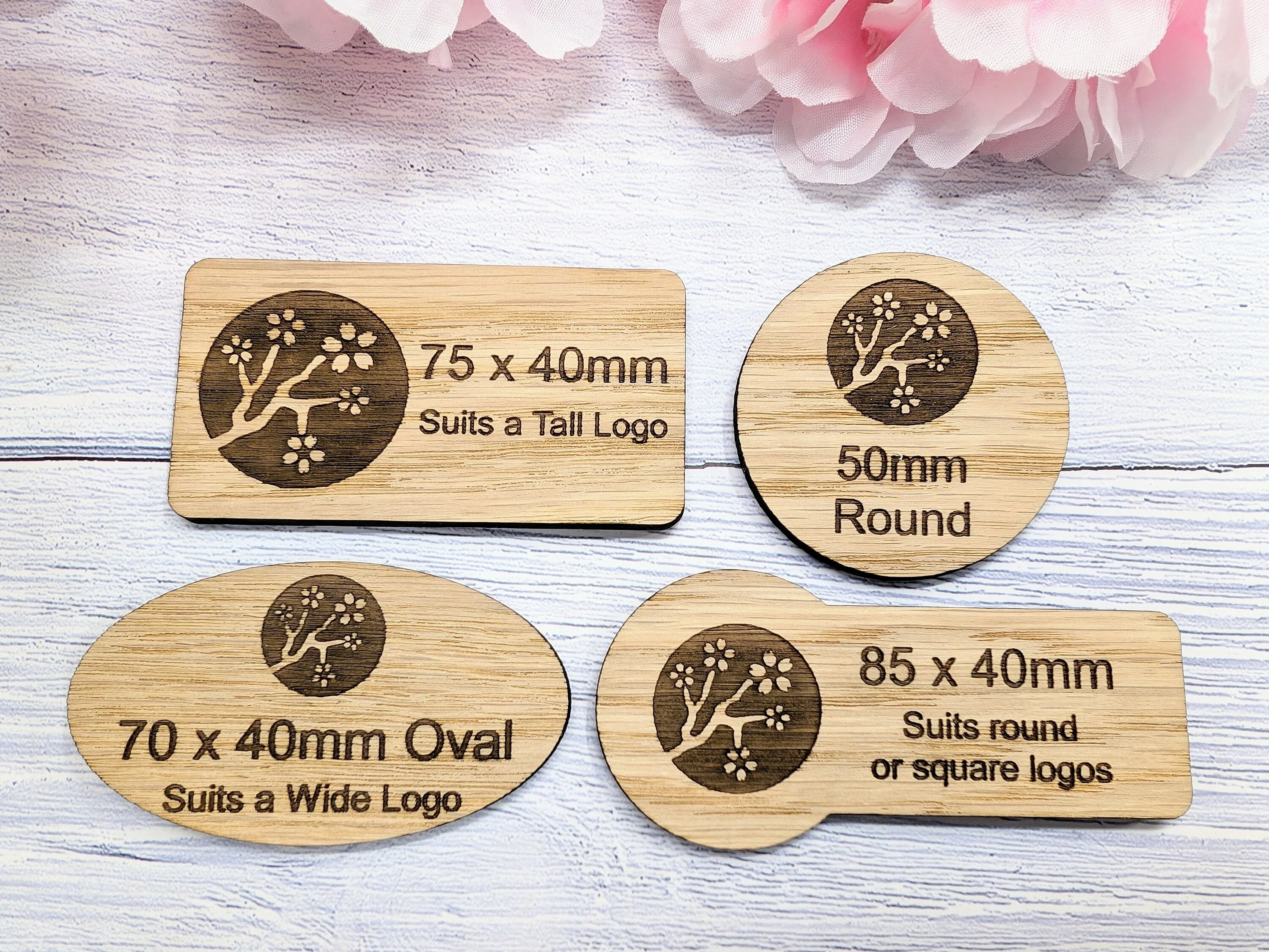 Wooden Name Badges | Custom Oak Name Badges for Businesses - Image 8