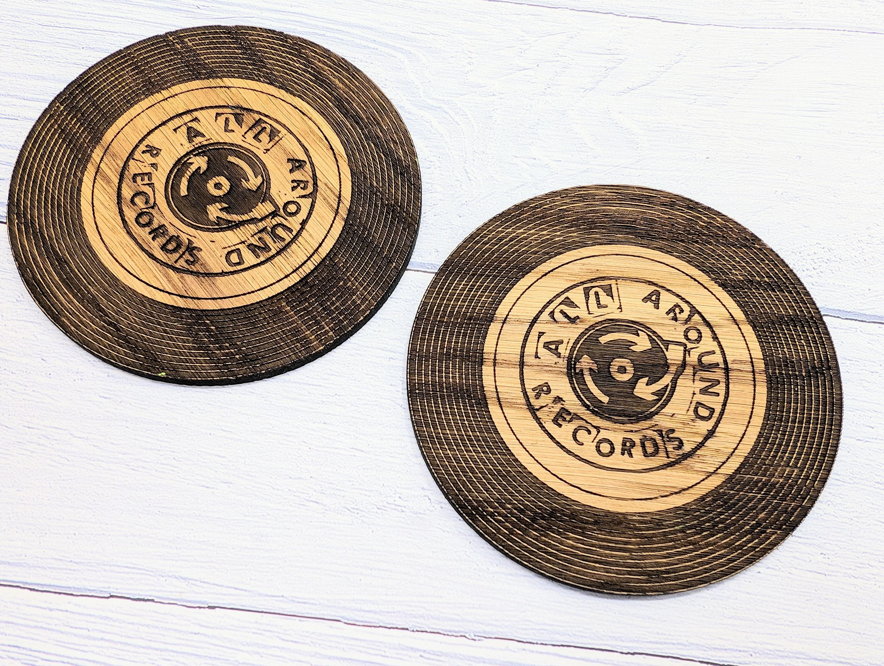 Custom Retro Vinyl Record Coaster for Businesses - Add Your Logo & Celebrate Milestones - Unique Promotional Marketing Item - Image 6