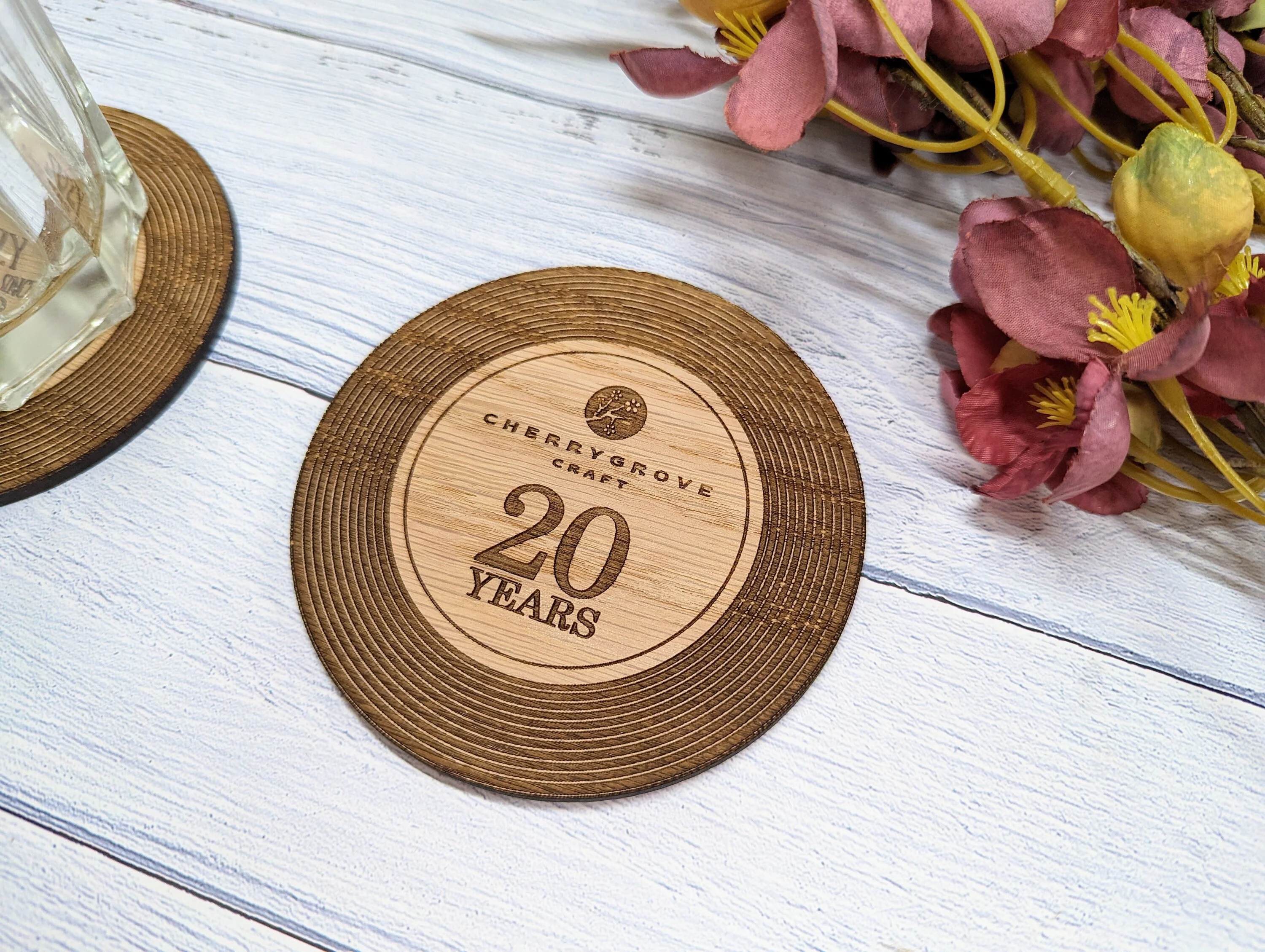 Custom Retro Vinyl Record Coaster for Businesses - Add Your Logo & Celebrate Milestones - Unique Promotional Marketing Item - Image 8