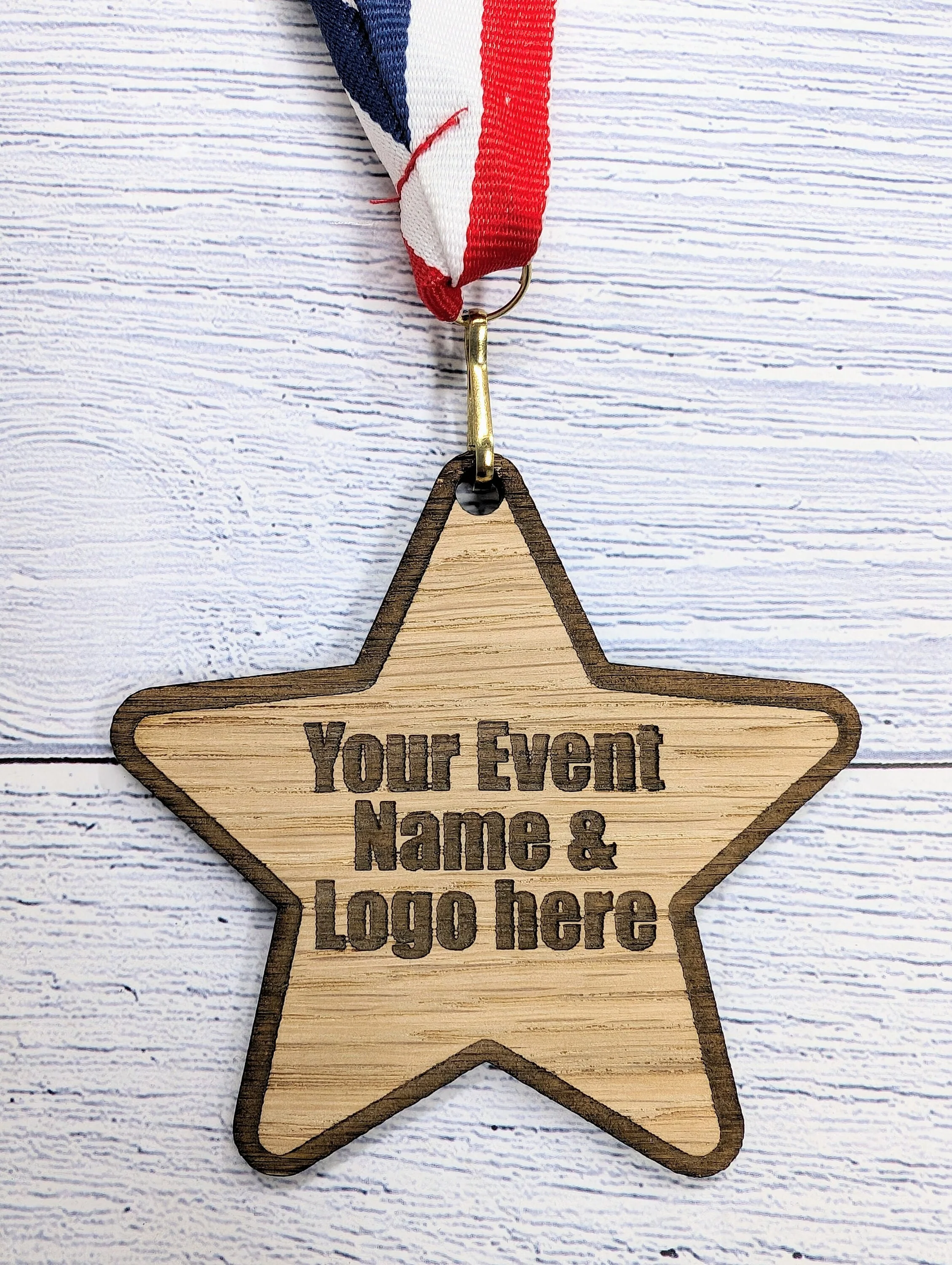 Custom Star-Shaped Wooden Medals - Personalised for Events & Organisations | Bulk Discounts, Participation Awards, Handcrafted - Image 3