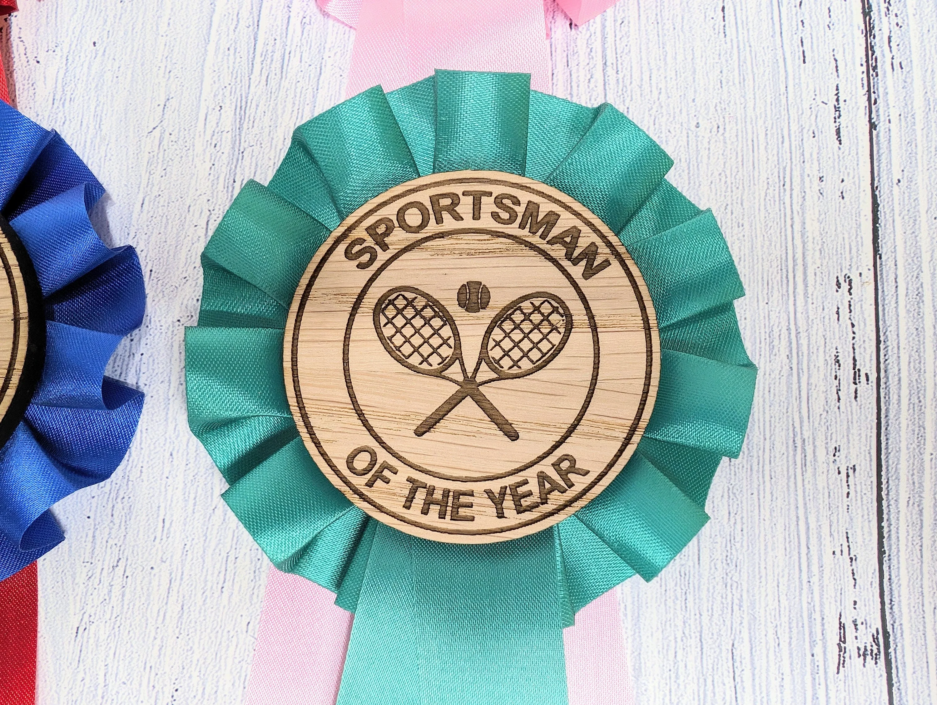 Custom Tennis Rosettes - Personalised Tennis Awards | Choice of Colours, Eco-Friendly, Handcrafted, Fun & Serious Titles - Image 7