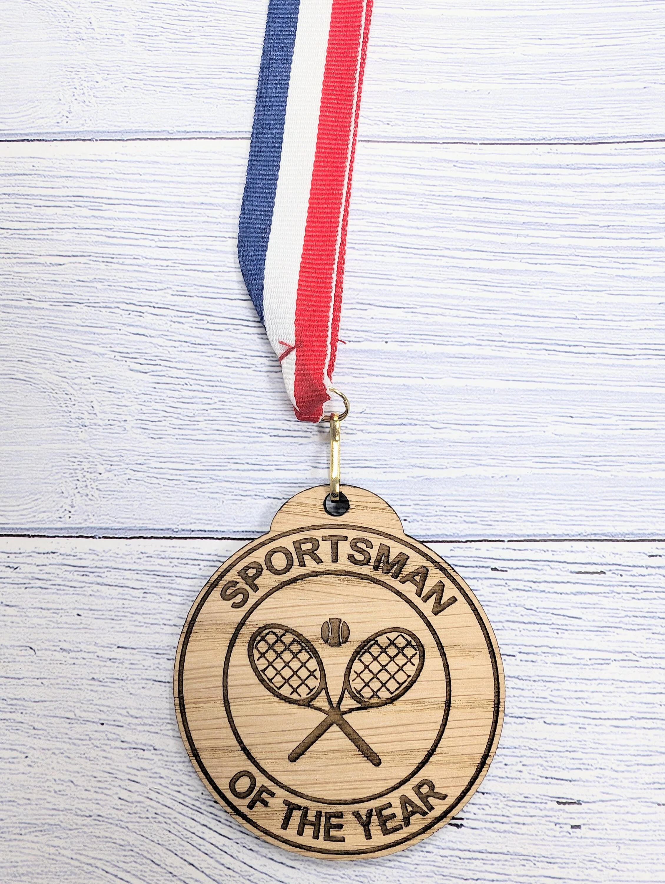 Custom Tennis-Themed Wooden Medals - Personalised for Players and Clubs - Image 4