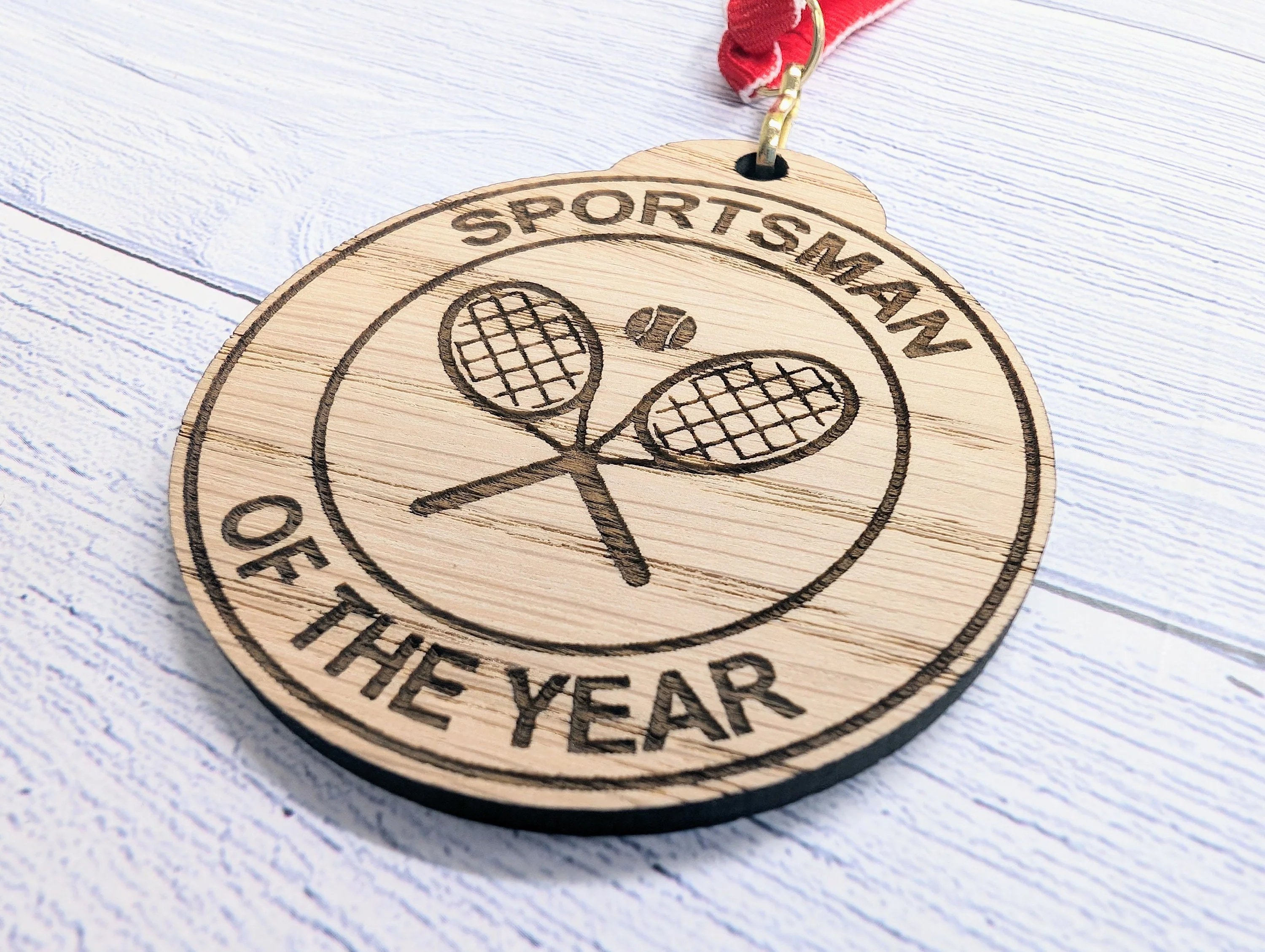 Custom Tennis-Themed Wooden Medals - Personalised for Players and Clubs - Image 7