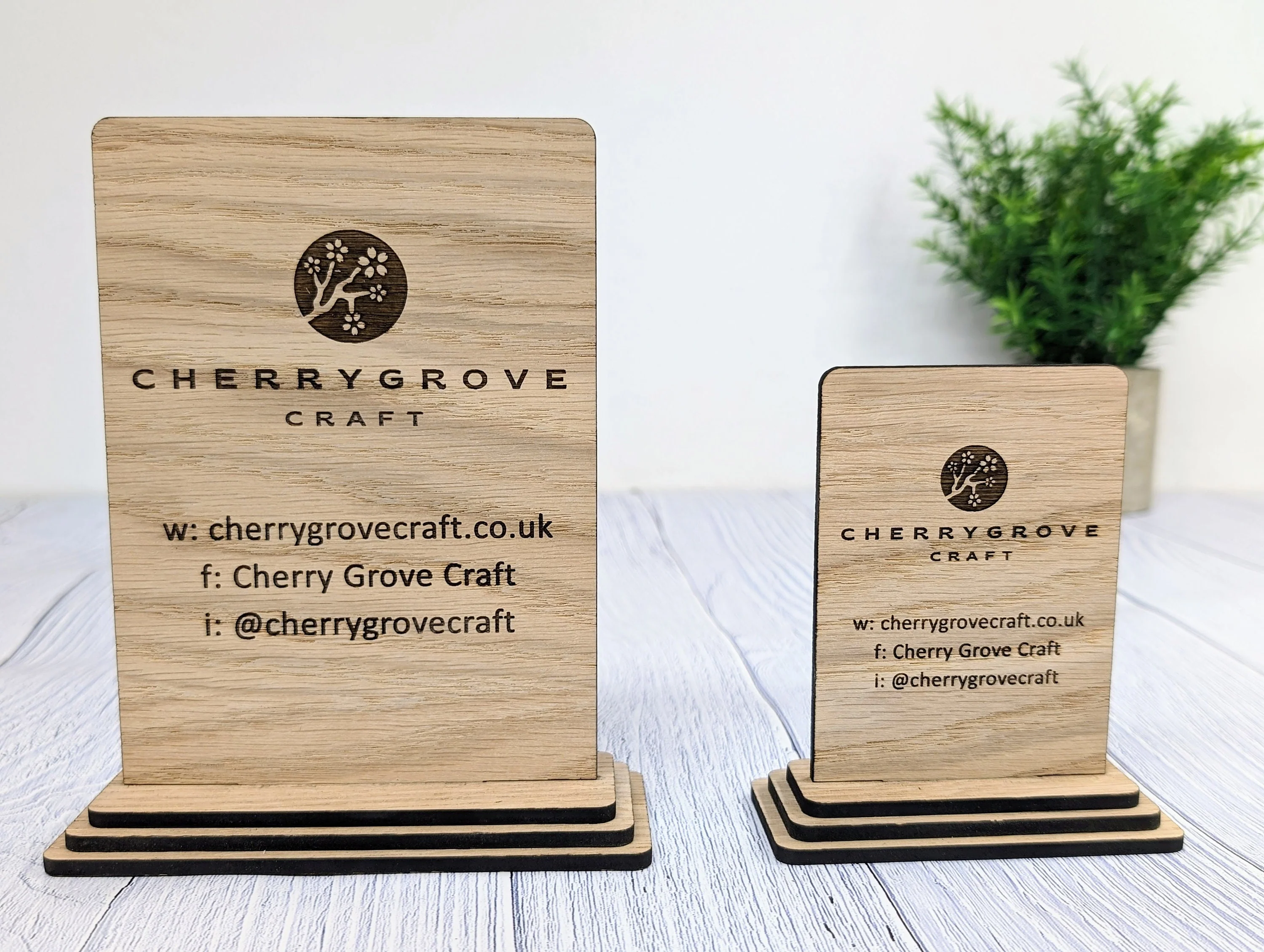 Custom Wooden Business Freestanding Sign, 2 Sizes - Image 5