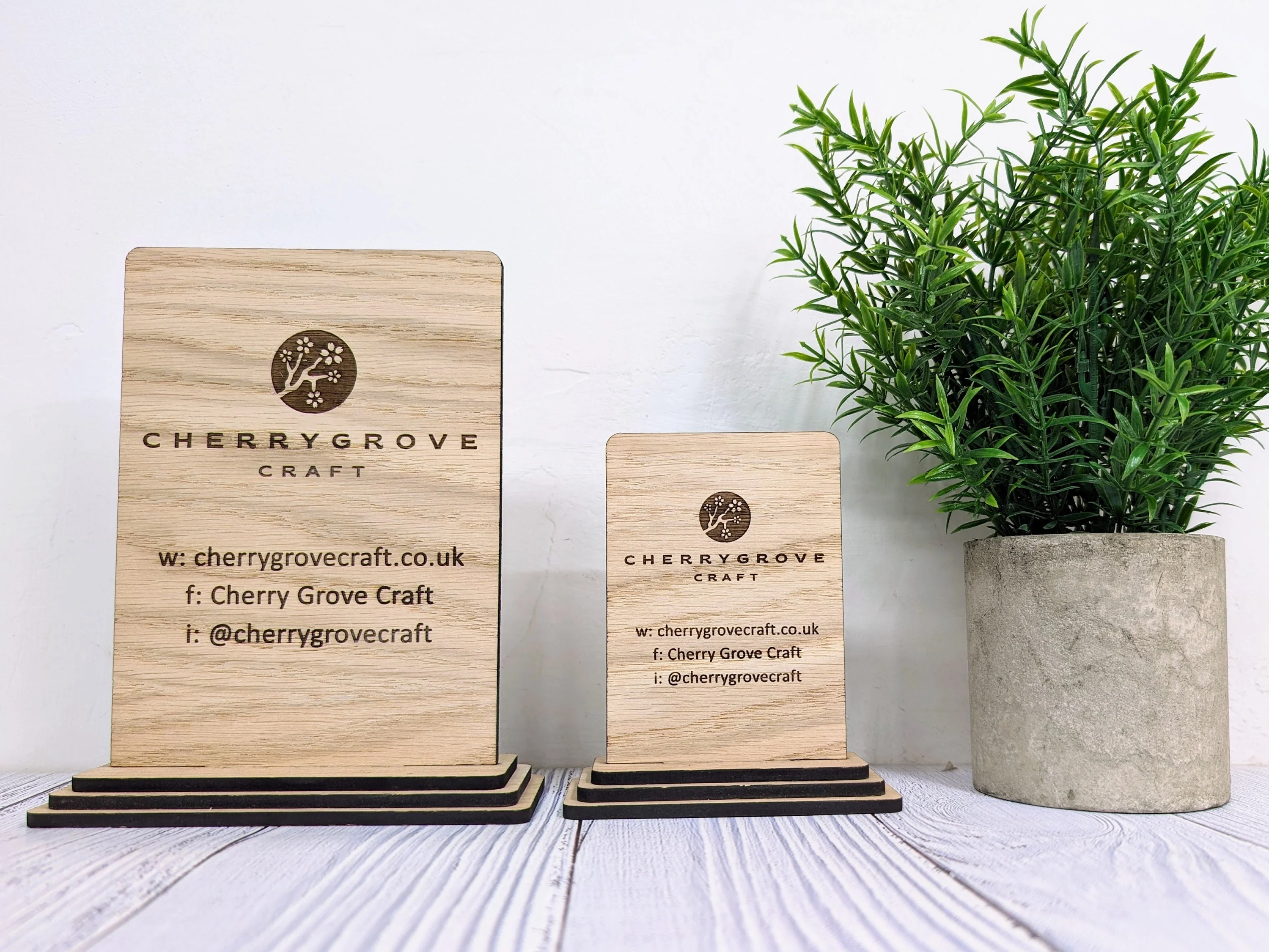 Custom Wooden Business Freestanding Sign, 2 Sizes - Image 7