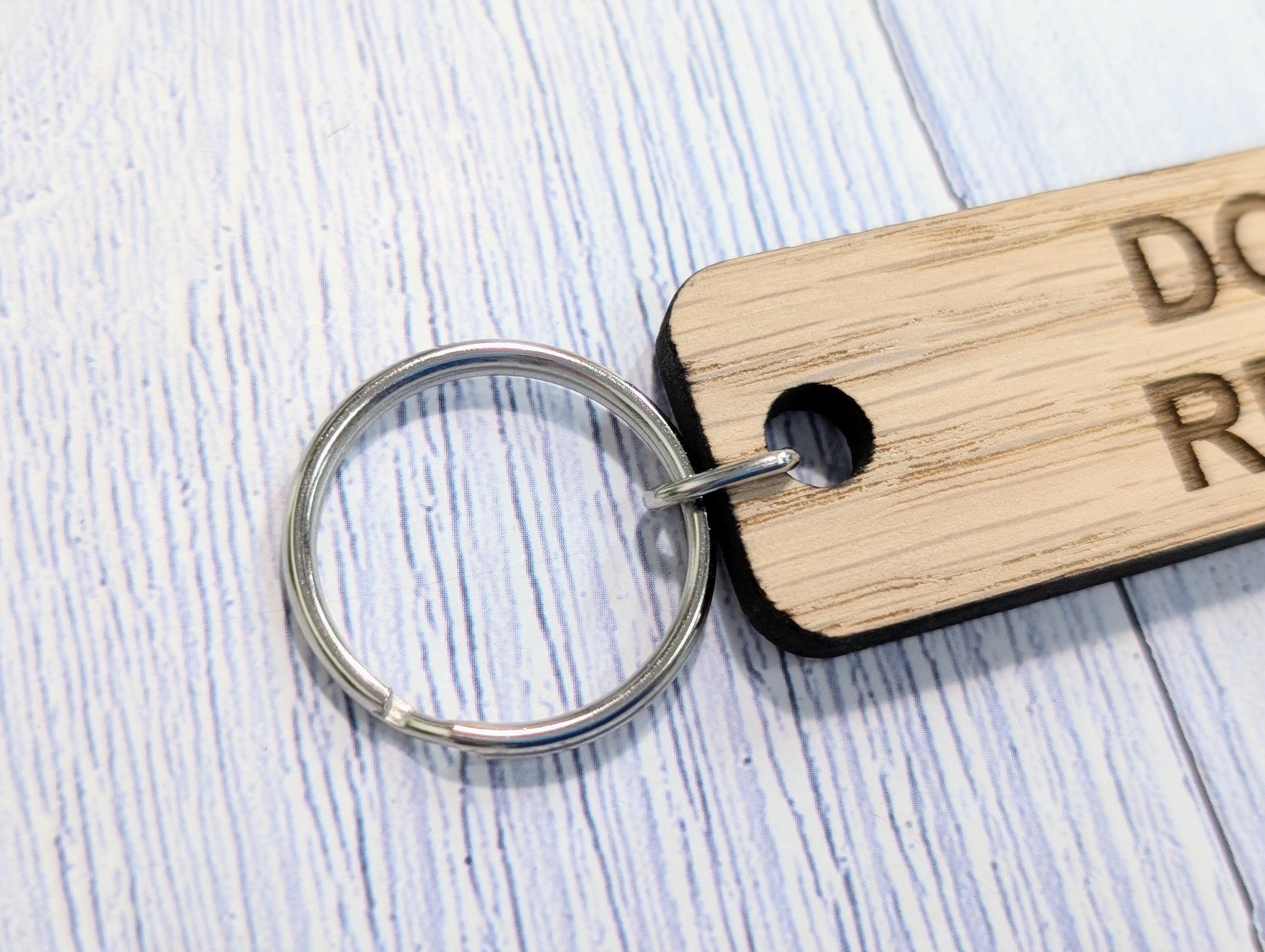Oak 'Do Not Remove' Keyring: Sustainable Wood, Handmade in Wales - Image 7