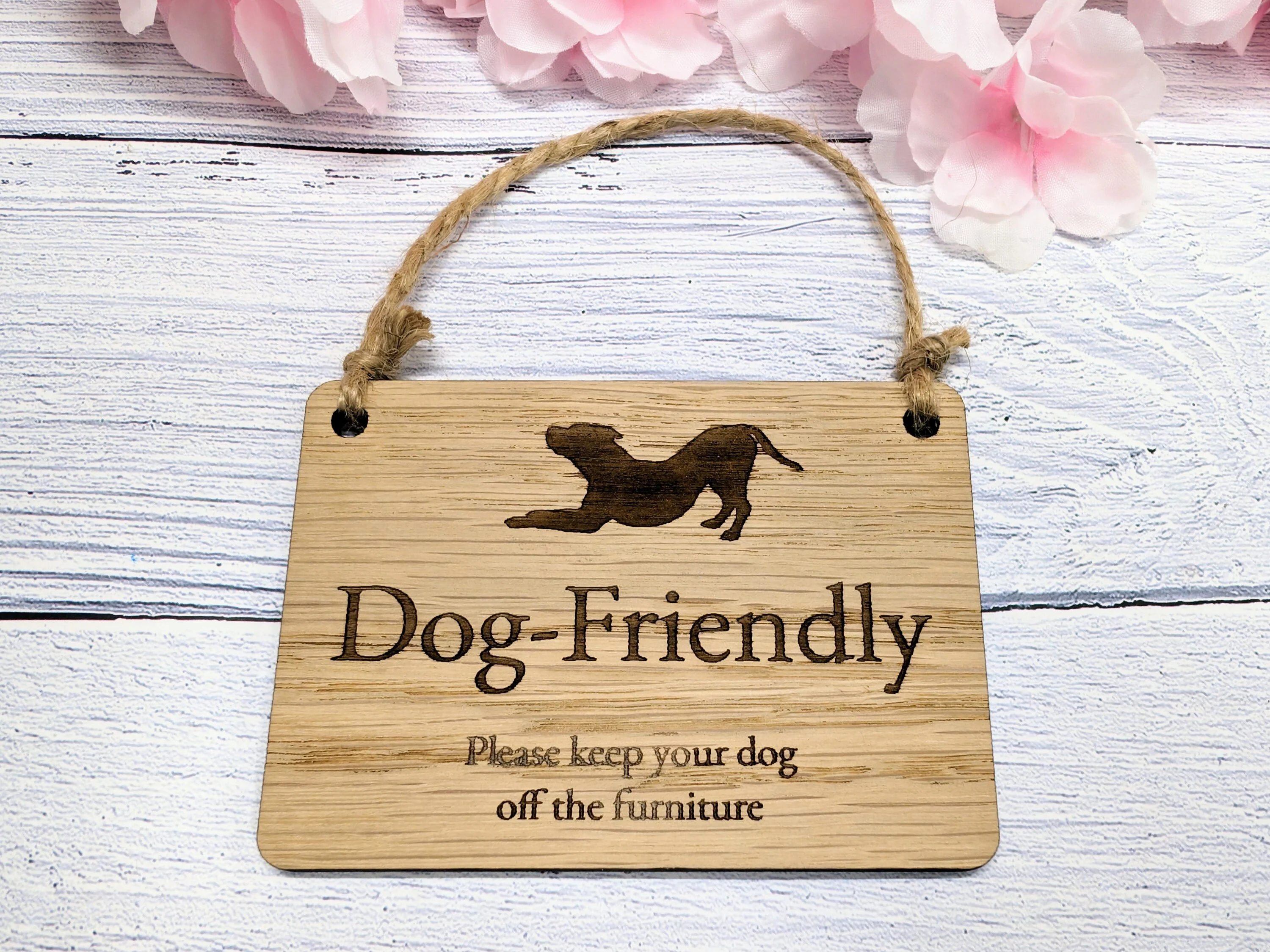 Dog Friendly Wooden Sign - "Please Keep Your Dog Off the Furniture" - Ideal for BnB, Rentals, and Homes | Indoor Sign - Image 4