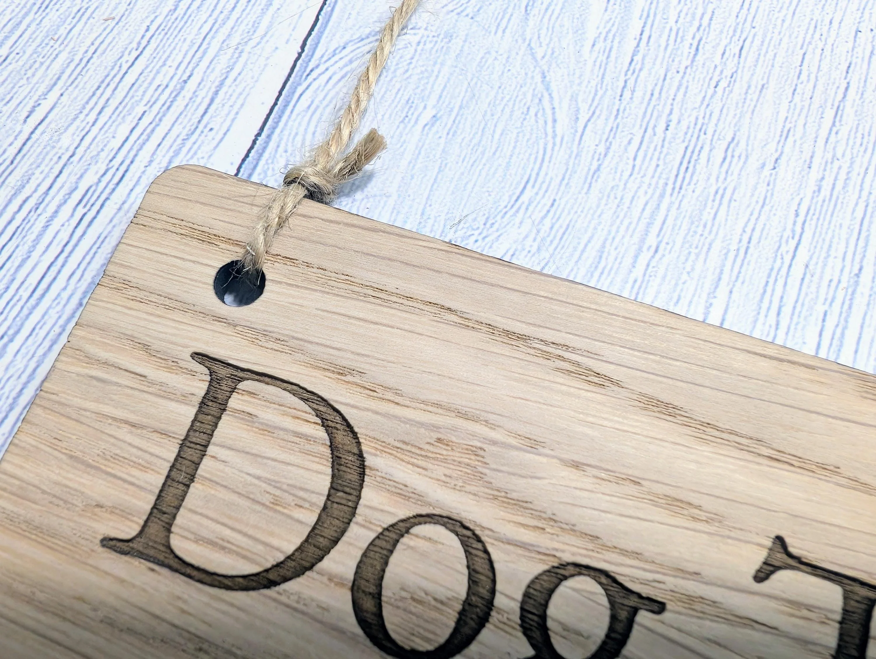 Dog Treats Please Help Yourself Sign – Solid Oak Plaque with Paw Prints – Rustic Wooden Dog Treat Station Sign – Handmade in Wales - Image 6