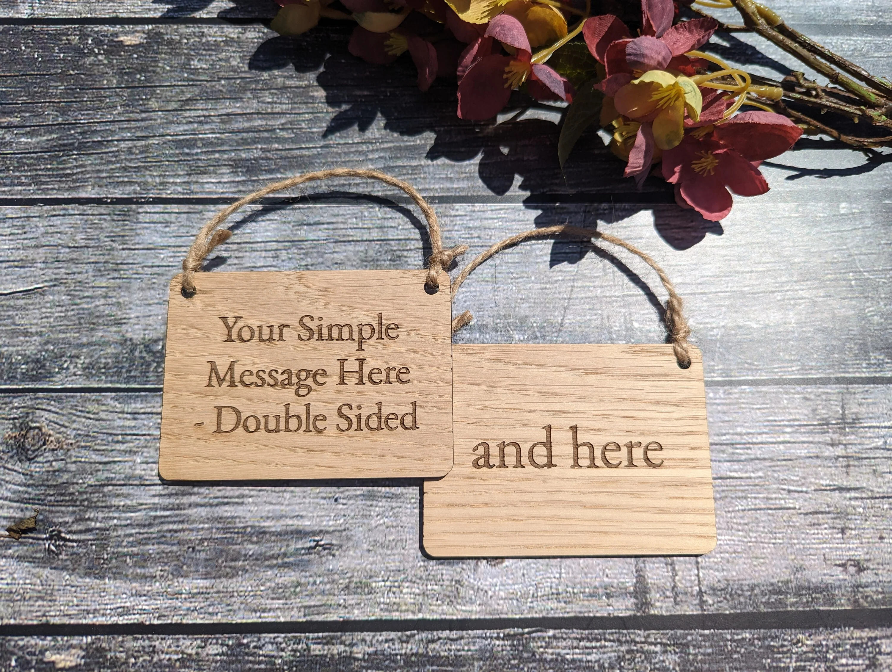 Double Sided Wooden Personalised Sign | Personalised 2 Sided Wooden Hanging Sign | Birthday Gift | Man Cave Sign | Bar Sign | Door Sign - Image 4