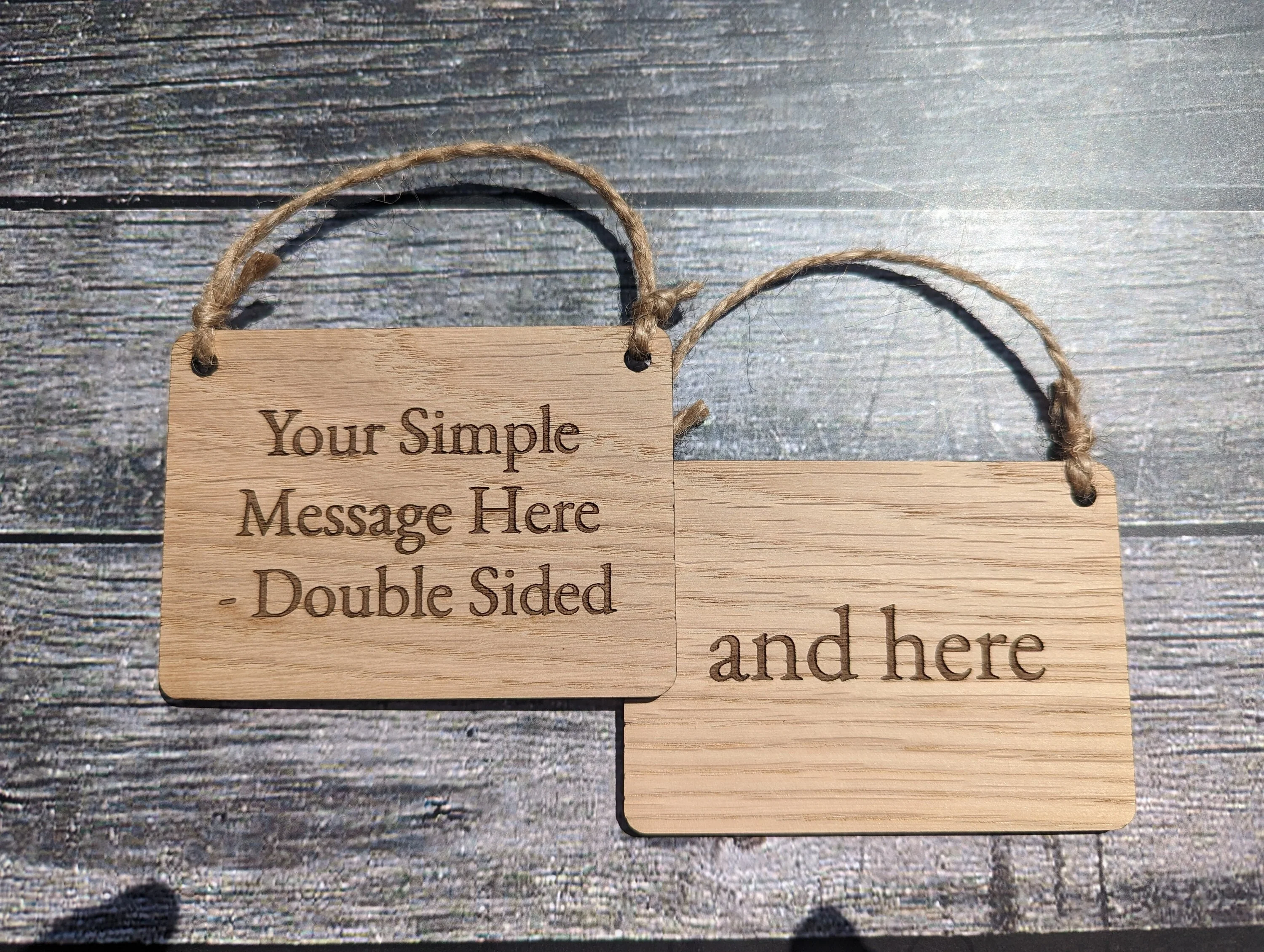 Double Sided Wooden Personalised Sign | Personalised 2 Sided Wooden Hanging Sign | Birthday Gift | Man Cave Sign | Bar Sign | Door Sign - Image 6