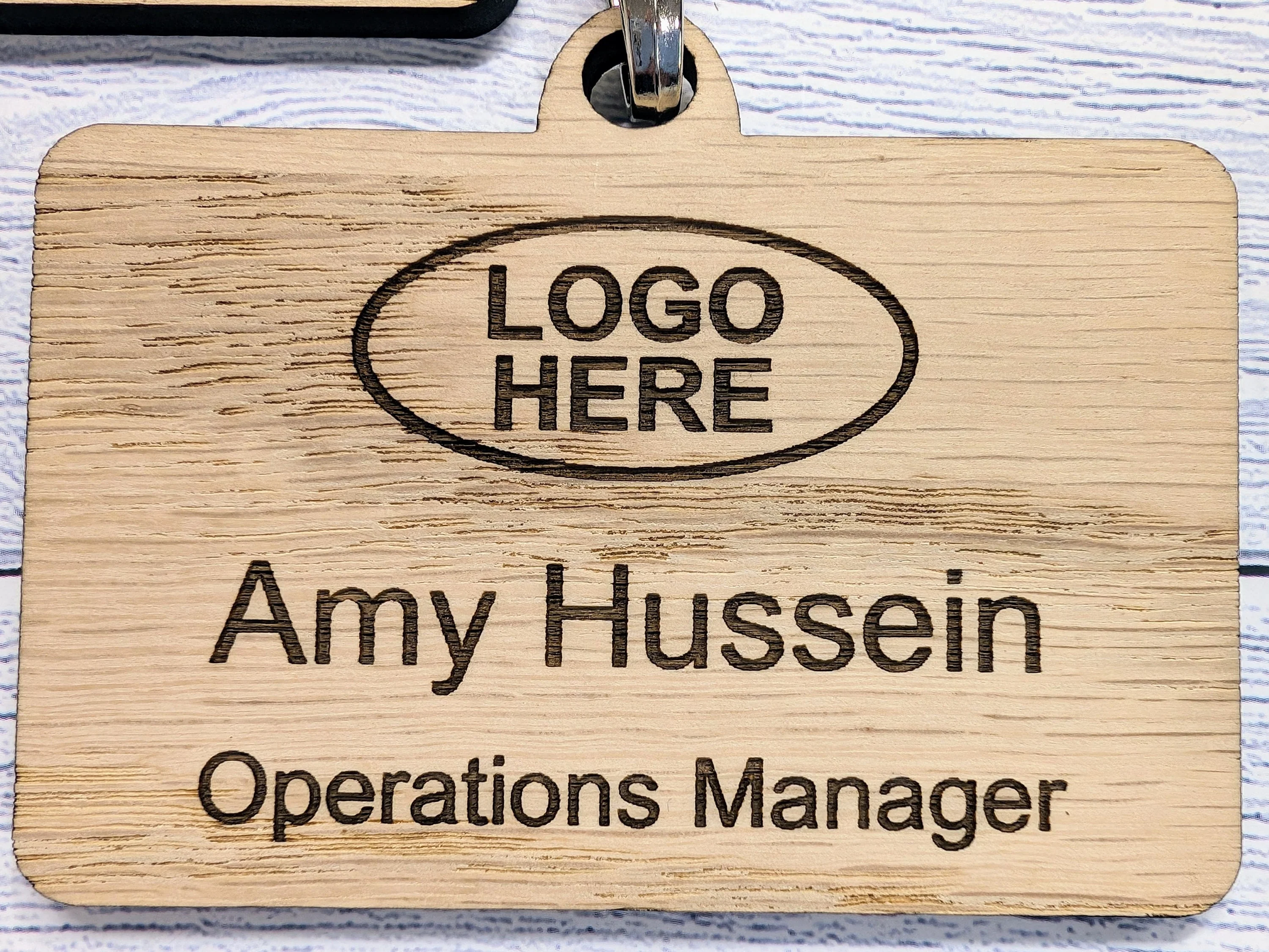 Eco Staff Name Badges with Eco Lanyards, Add Your Logo - Image 8