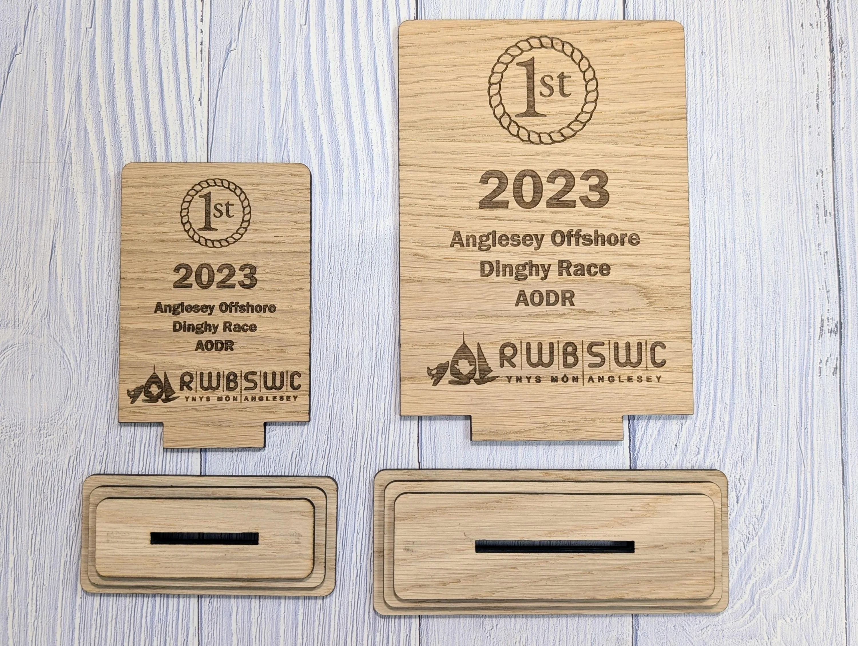 Freestanding Wooden Sports Award Trophy – Custom Text and Logo – Football, Rugby, Sailing, Netball, Cricket – Eco Friendly, 2 Sizes - Image 5