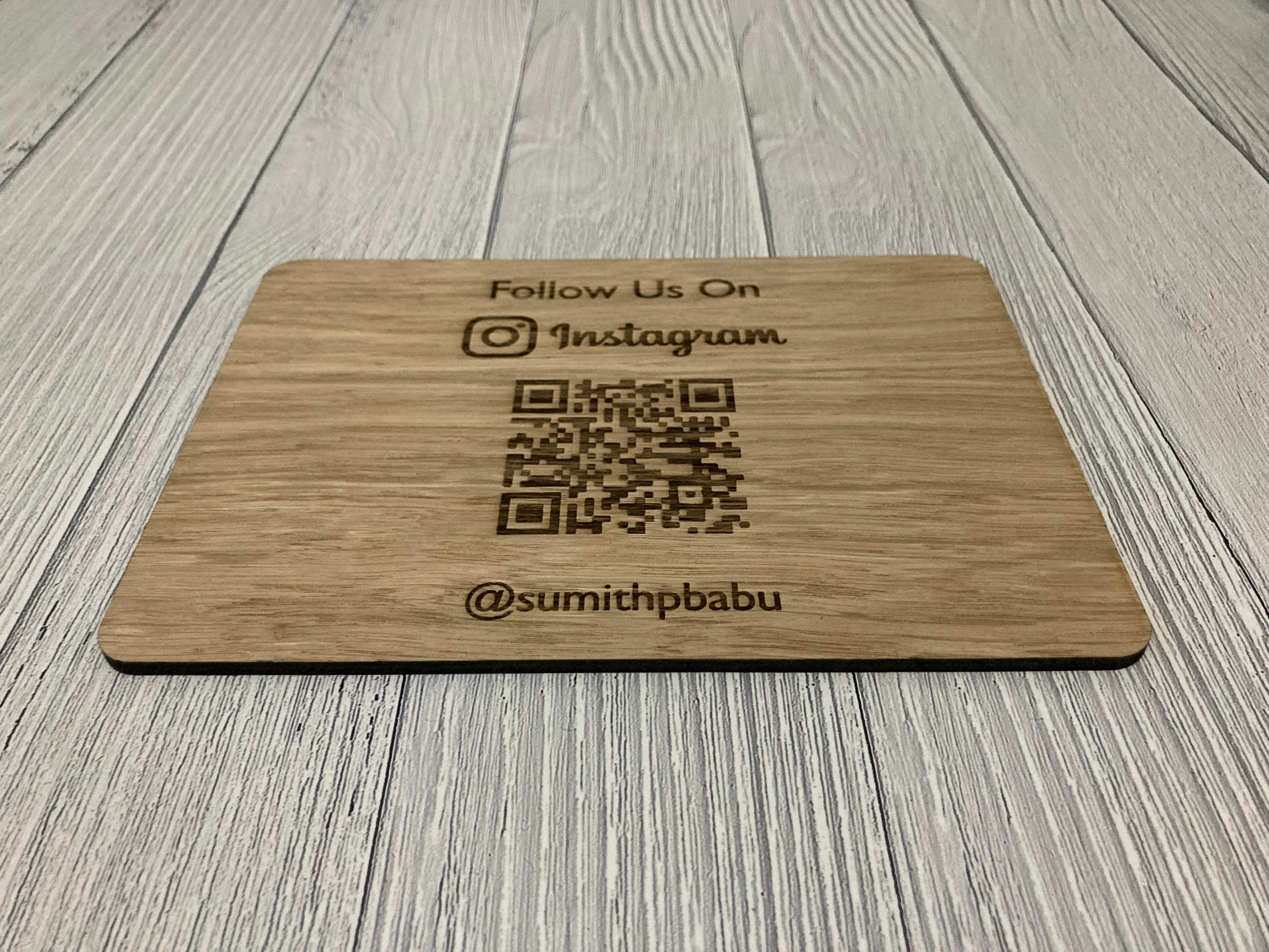 Fully Personalisable Double-Sided Wooden Sign with Optional Stand | Custom Text | Oak Veneer | Door Sign | Handcrafted in the UK - Image 4