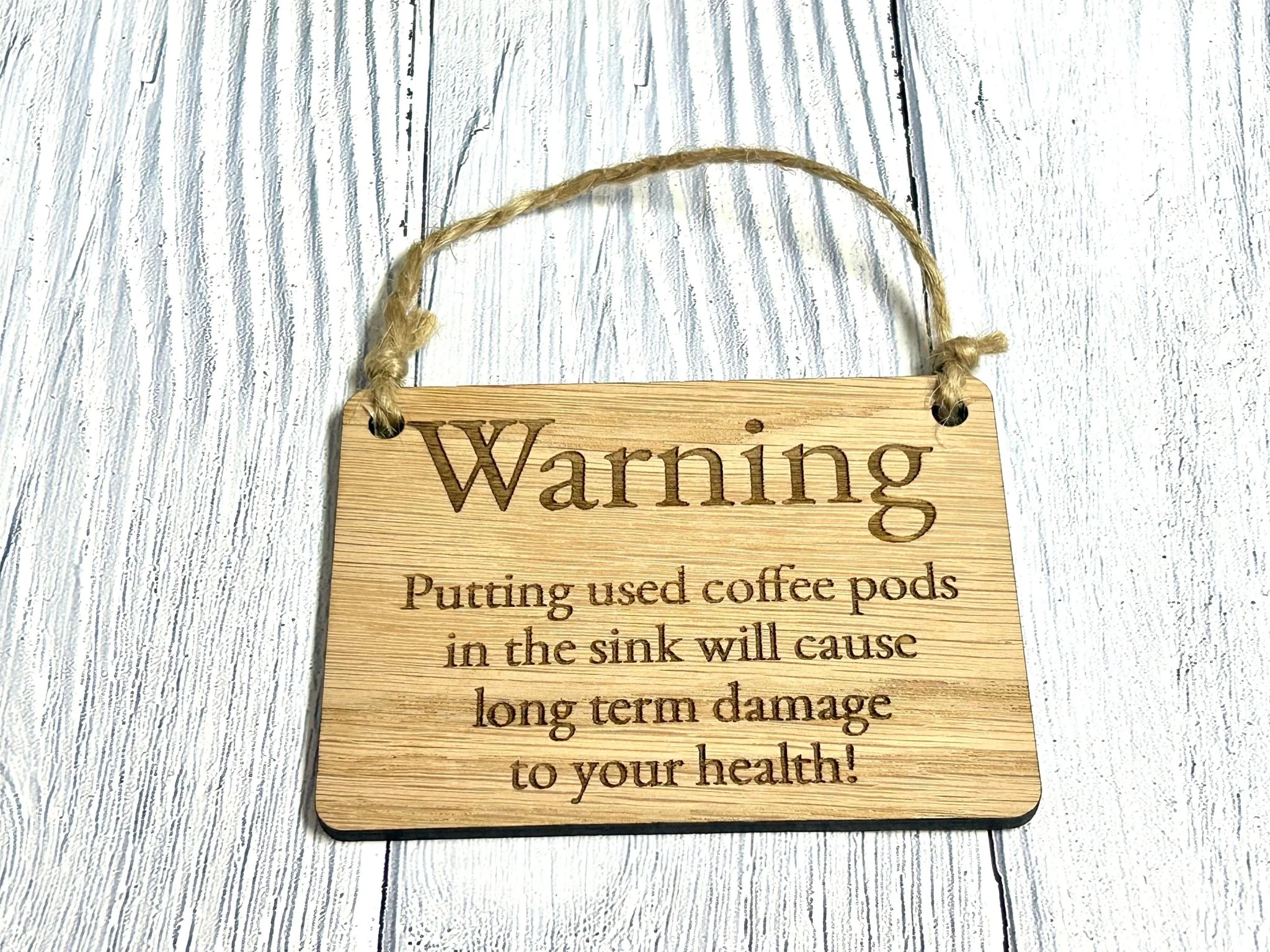 Funny Personalised Gift - Wooden Sign | Can Be Personalised | Oak Veneered MDF | Ideal for Birthday, Christmas, Valentines etc. - Image 3