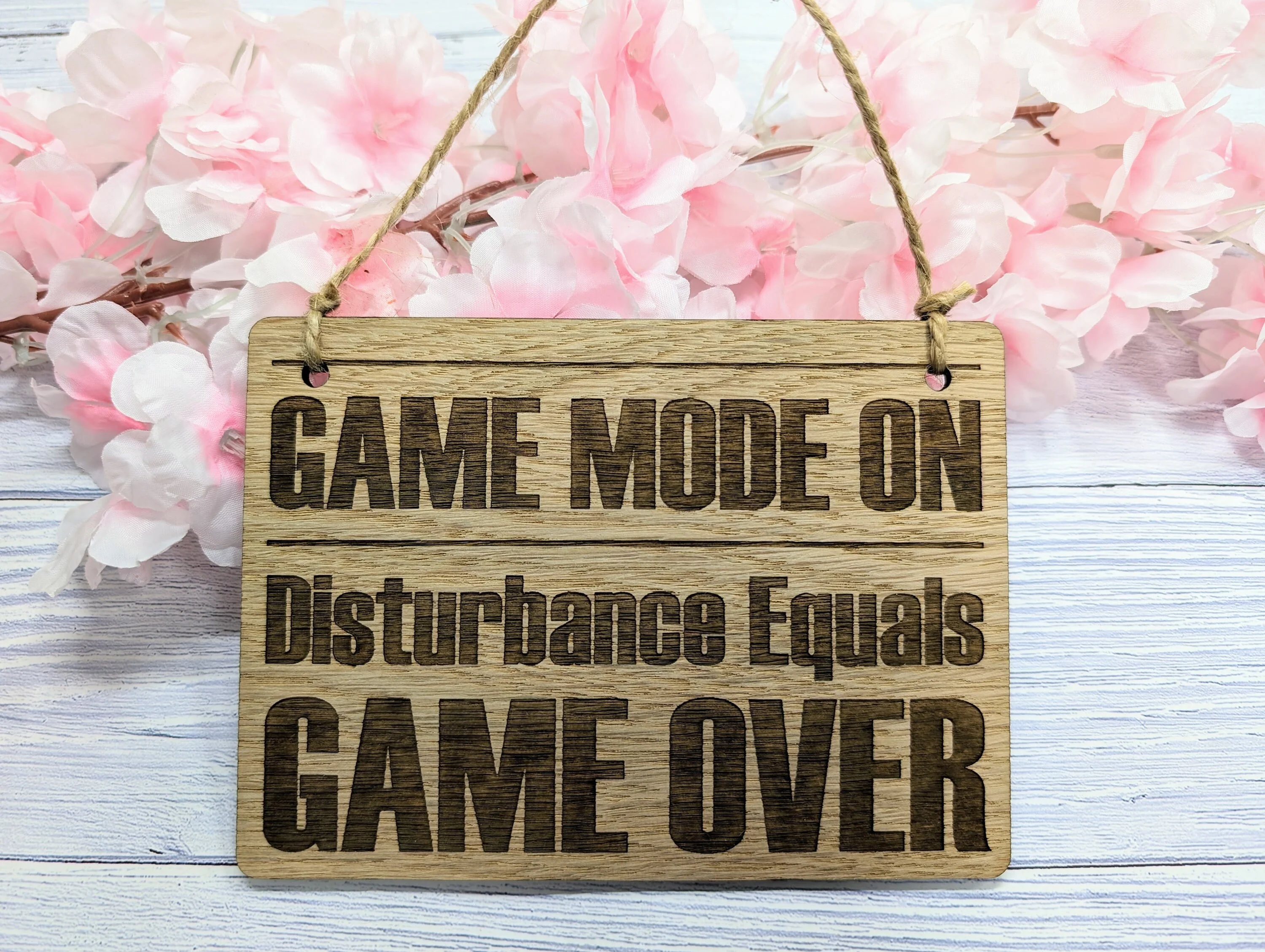 GAME MODE ON - Wooden Sign - Image 2