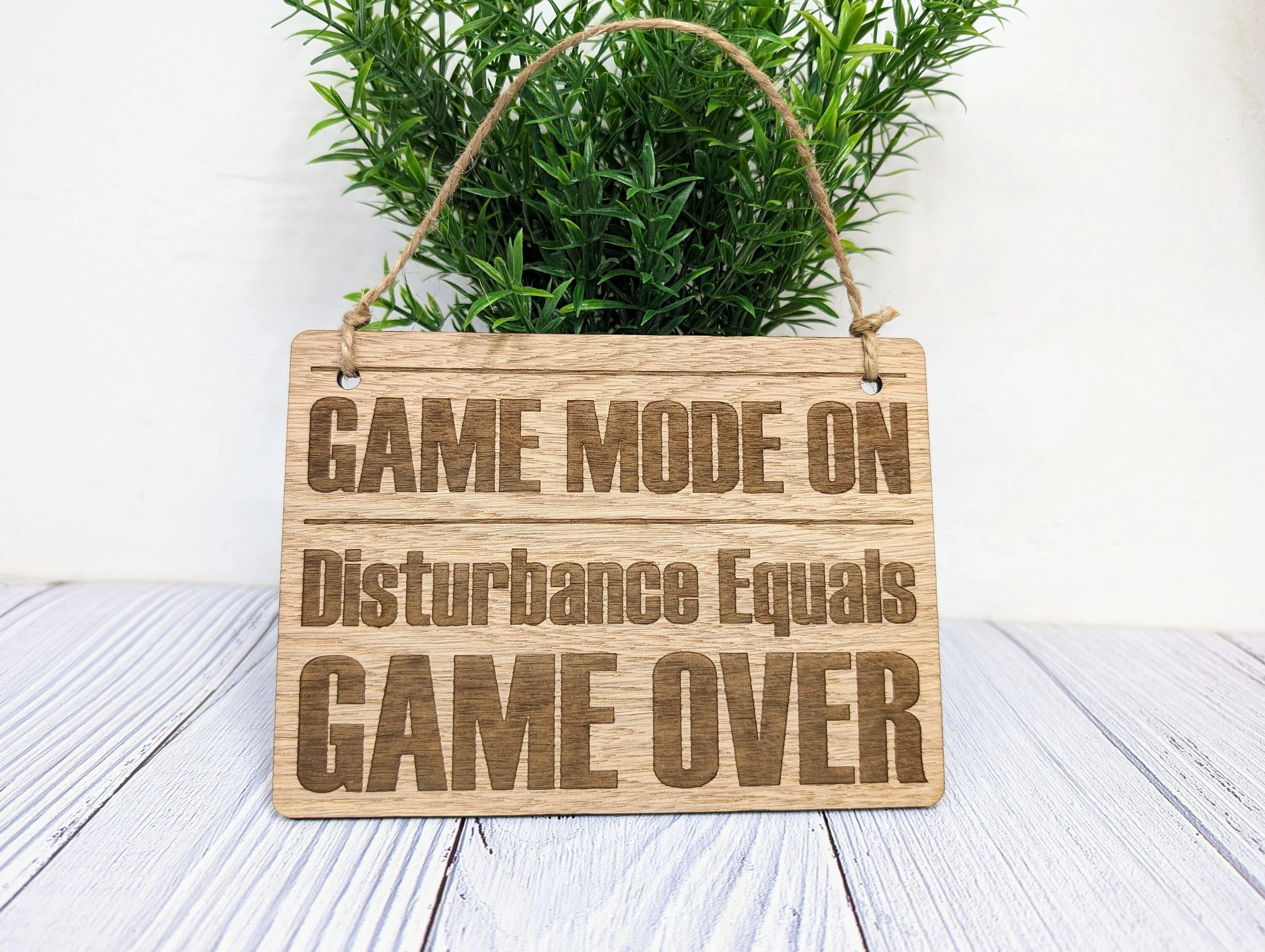 GAME MODE ON - Wooden Sign - Image 6