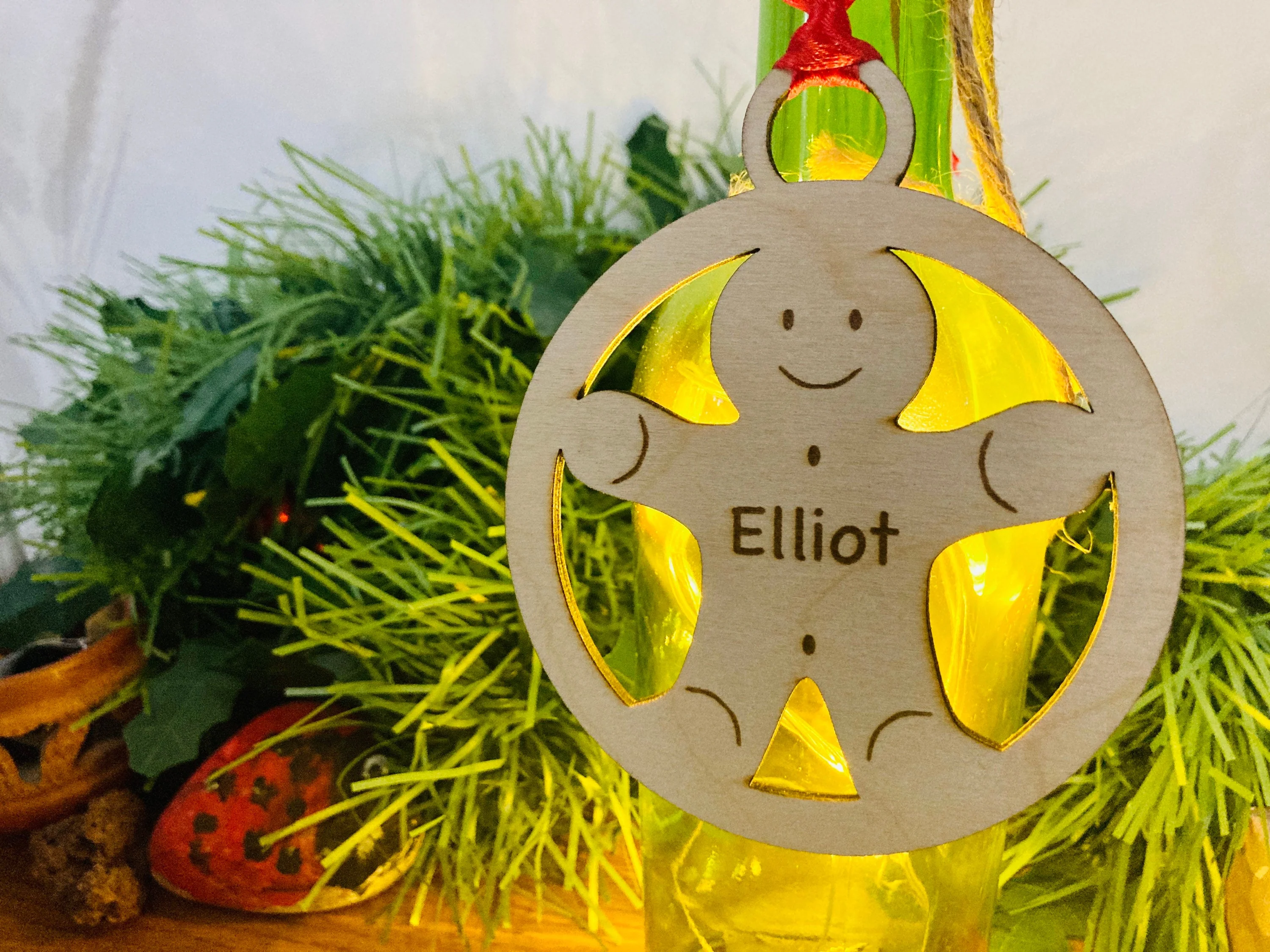 Gingerbread Man, Personalised Christmas Bauble | Personalised Christmas Gifts | Christmas Baubles - Image 4