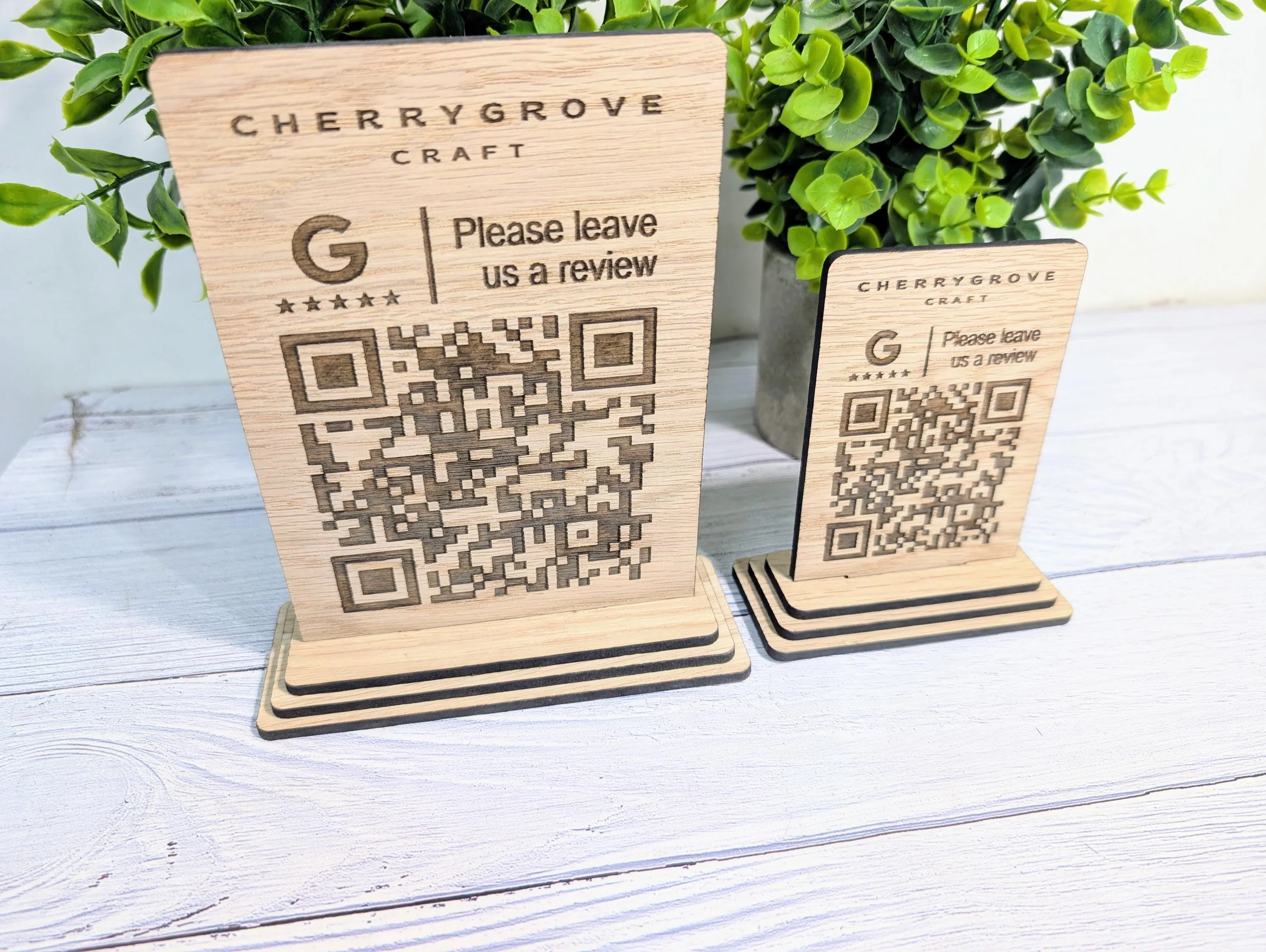 Google Reviews QR Code Sign – Custom Wooden Review Plaque for Small Business, Pub, Restaurant, Salon, Cafe Feedback, Eco-Friendly, 2 Sizes - Image 5