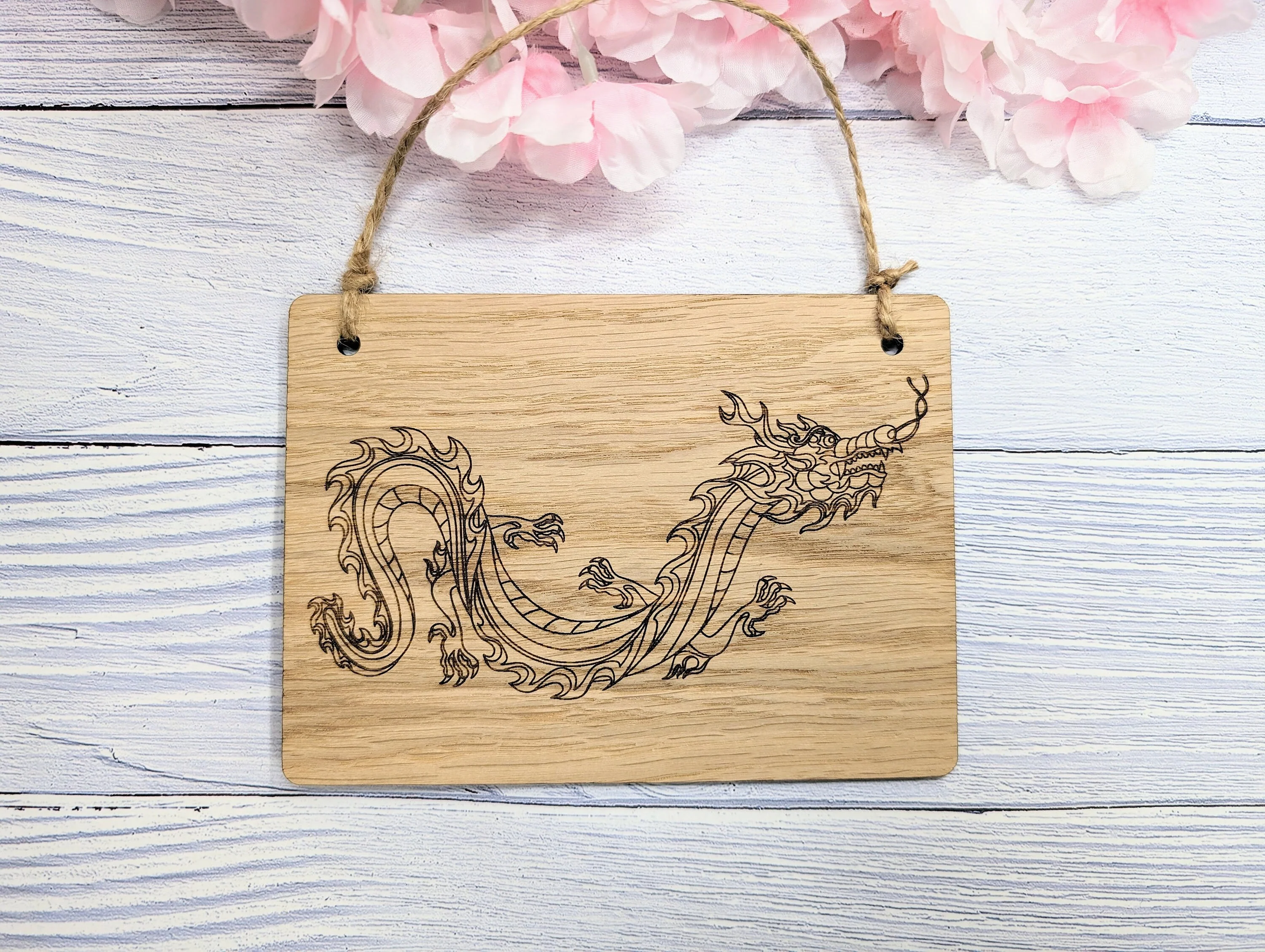 Handcrafted Dragon Wooden Gaming Sign, Mythical Themed Gifts & Game Nights, Timeless Fantasy Decor, Oak Veneer, Made in Wales - Image 7