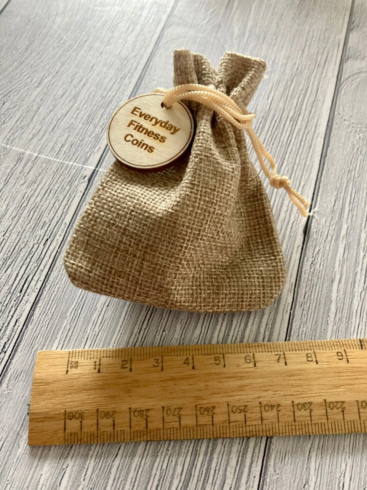 Handmade Wooden Daily Fitness Coins, Motivational Gift, Eco-Friendly, Inspiring Personalised Fitness Coins, Custom Fitness - Image 4