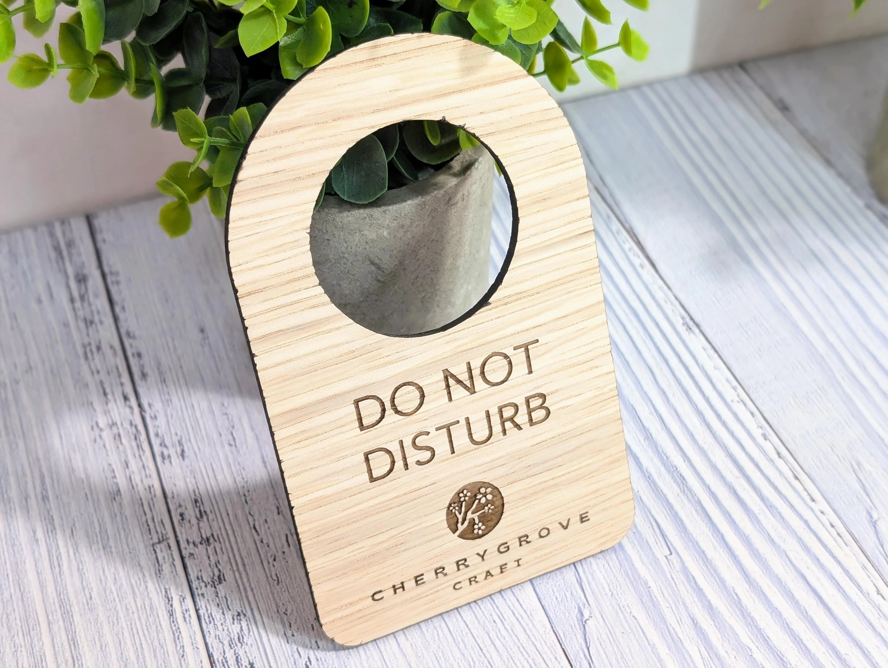 Hotel Room Door Hanger | Custom Do Not Disturb Reversible Sign | Personalised Door Signage with Logo – 89x144mm, for Privacy, Hotel, B&B - Image 3