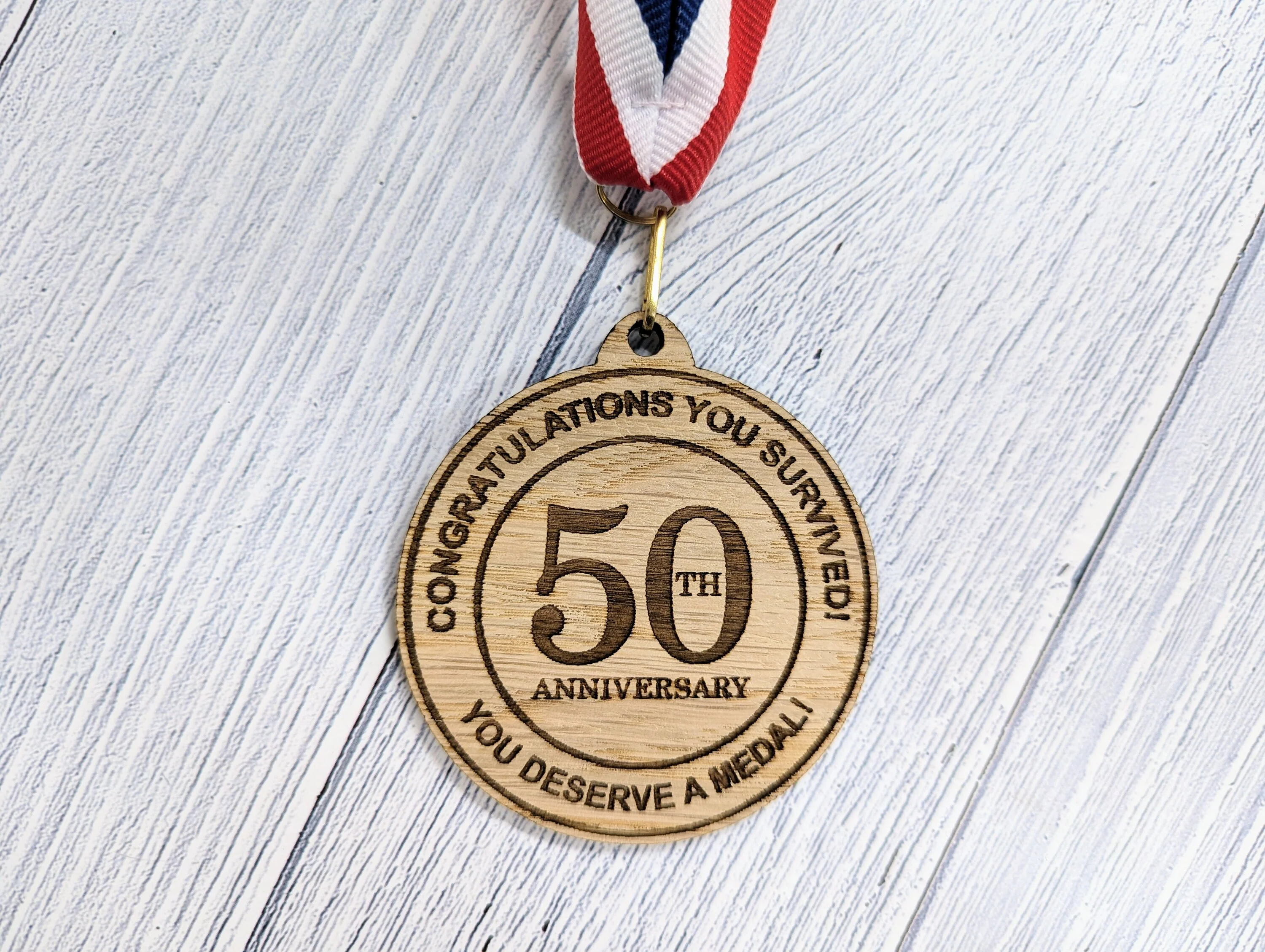 Humorous Anniversary Survival Medal - Celebrating Years Together! - Image 2