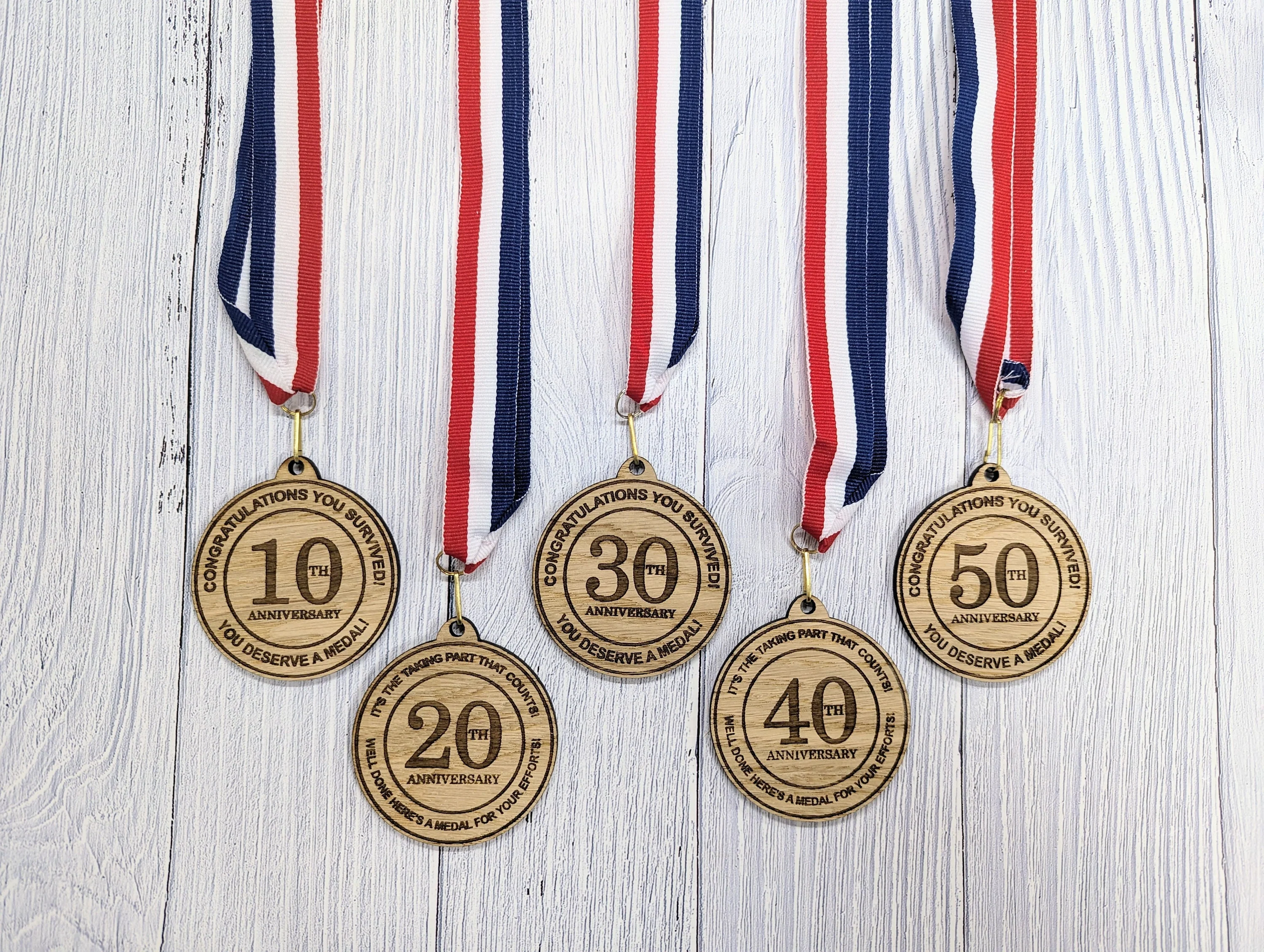 Humorous Anniversary Survival Medal - Celebrating Years Together! - Image 5
